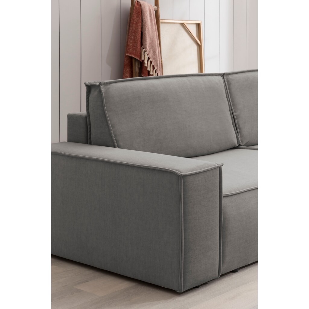 Home affaire Wohnlandschaft »SHERWOOD XXL 329 cm Schlafsofa, U-Form«