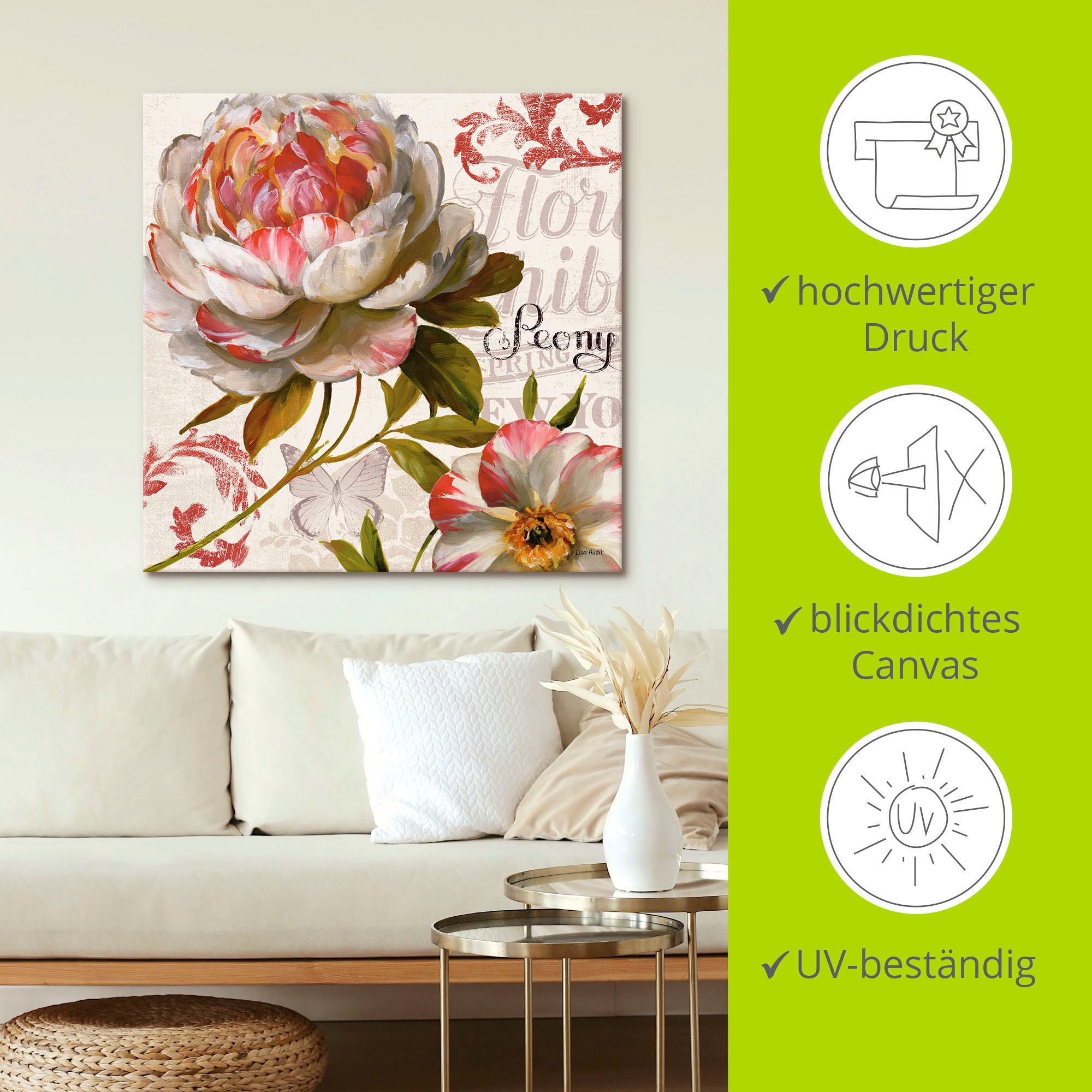 Artland Wandbild »Frühlingsgespür III«, Blumen, (1 St.), als Leinwandbild, Poster in verschied. Größen