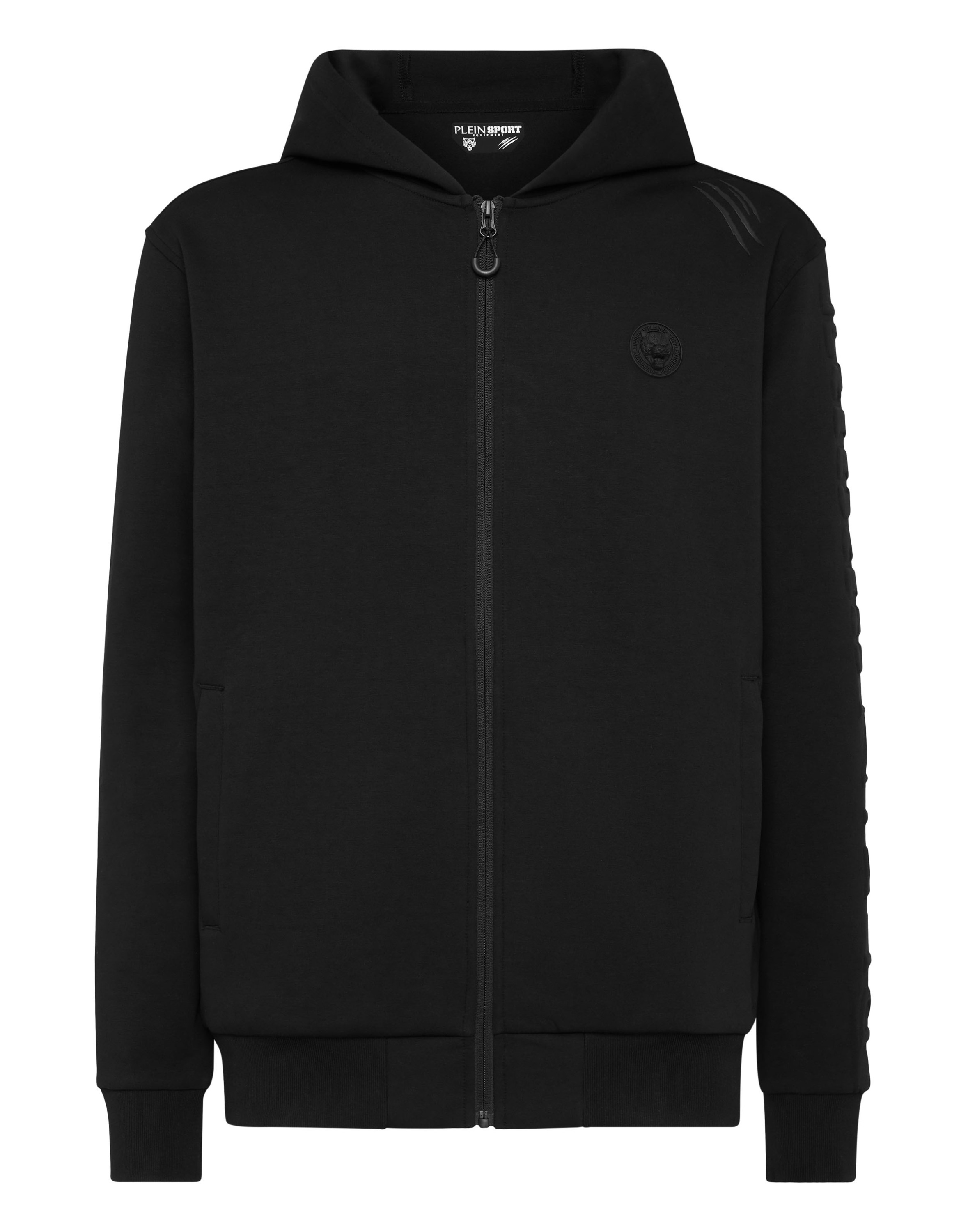 PLEIN SPORT Jungen Sweatshirt "Kapuzen-Sweatshirt", schwarz, Gr. XL, Obermaterial: 80% Baumwolle, 13% Polyester, 7% Elasthan, Sweatshirts