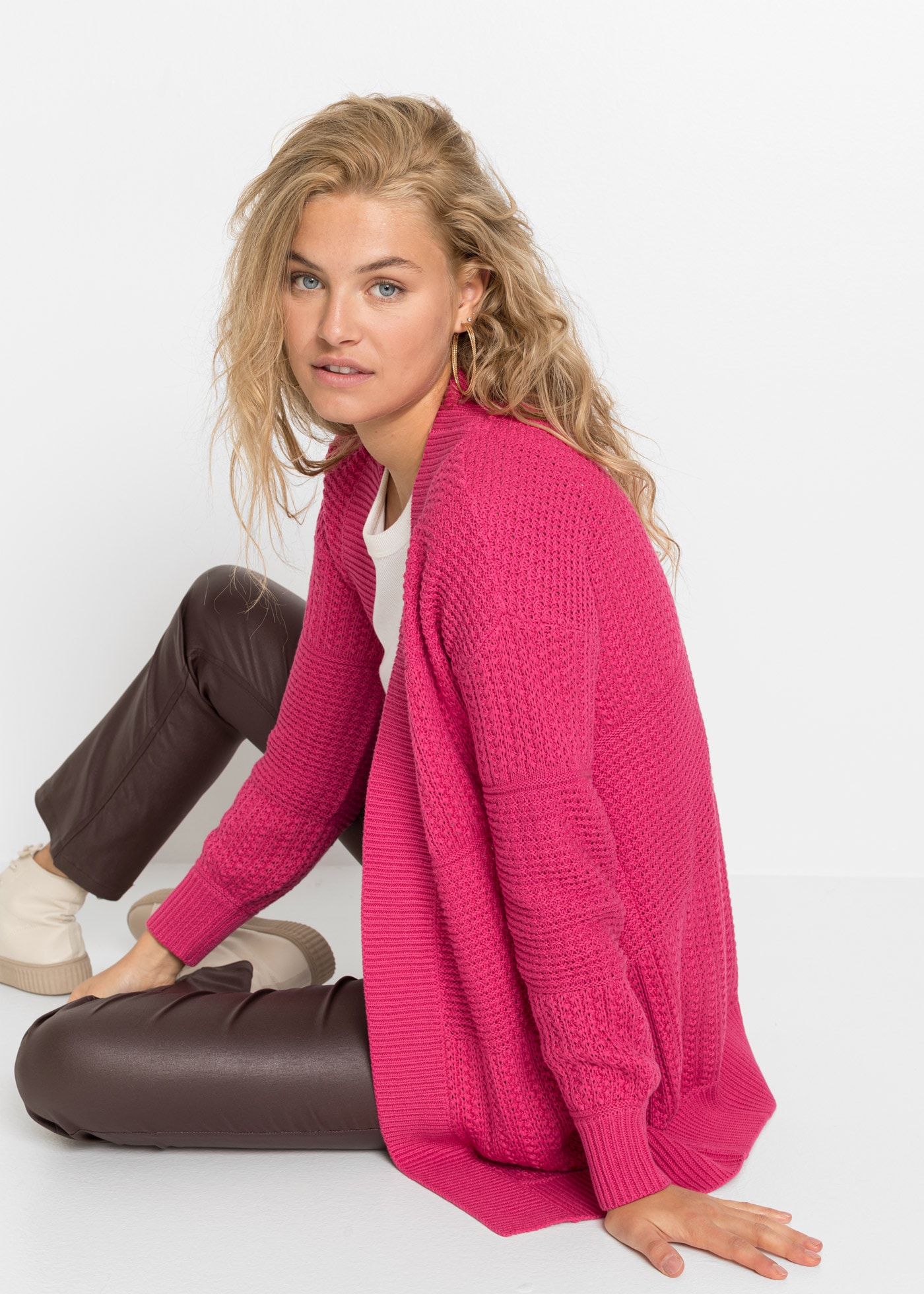bonprix Longstrickjacke »Longstrickjacke« Longstrickjacke