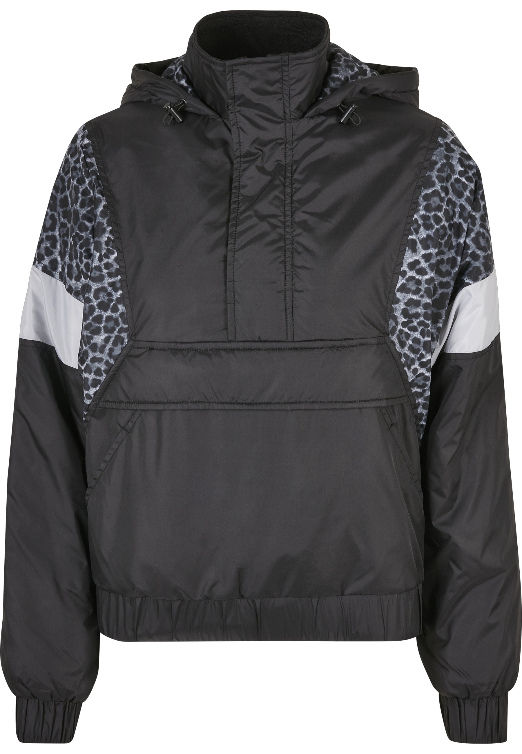 URBAN CLASSICS Langmantel »Urban Classics Damen Ladies AOP Mixed Pull Over Jacket«