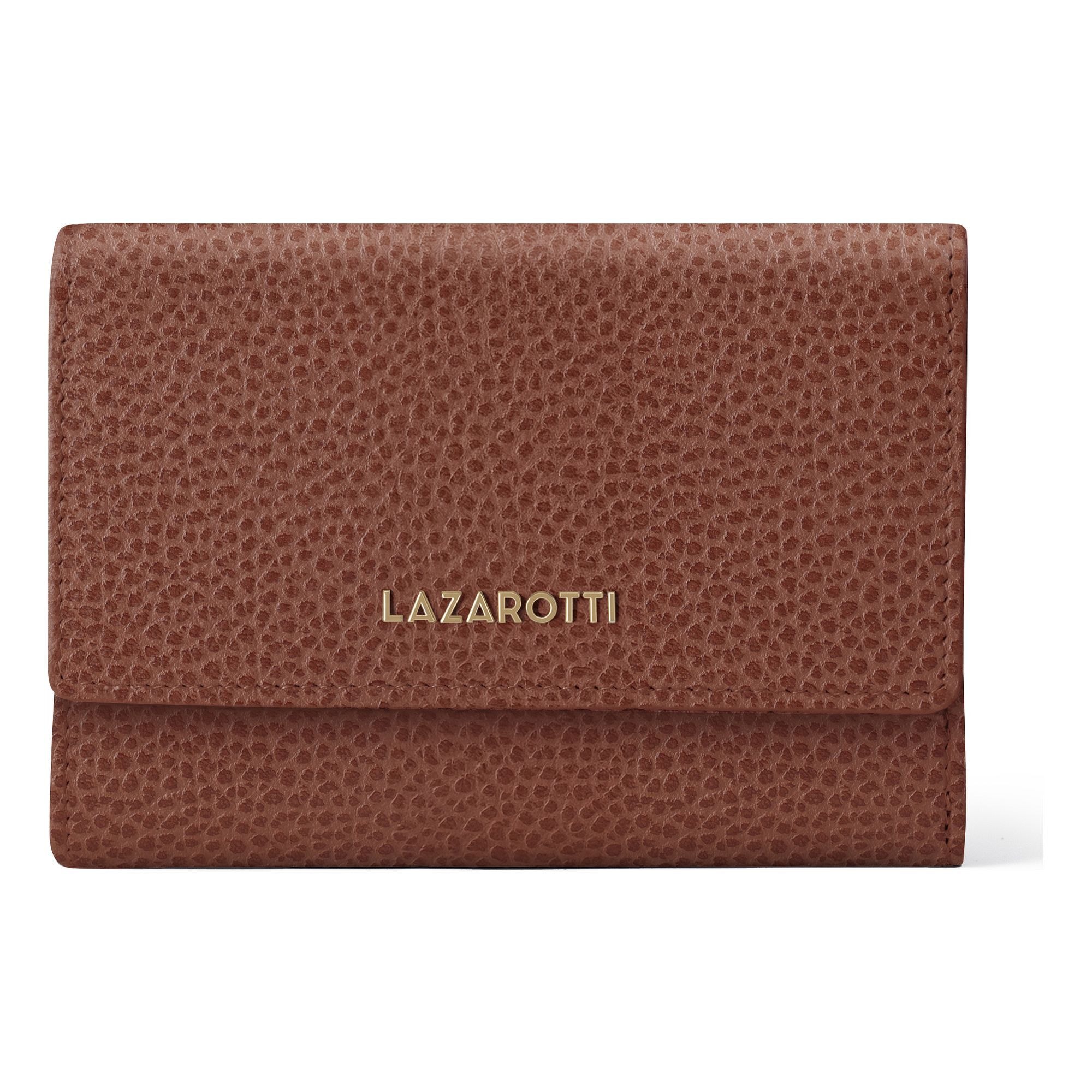 Lazarotti 1100000002199 "Bologna Leather XL Geldbörse mit Zip-Around Fach Leder 14 cm"