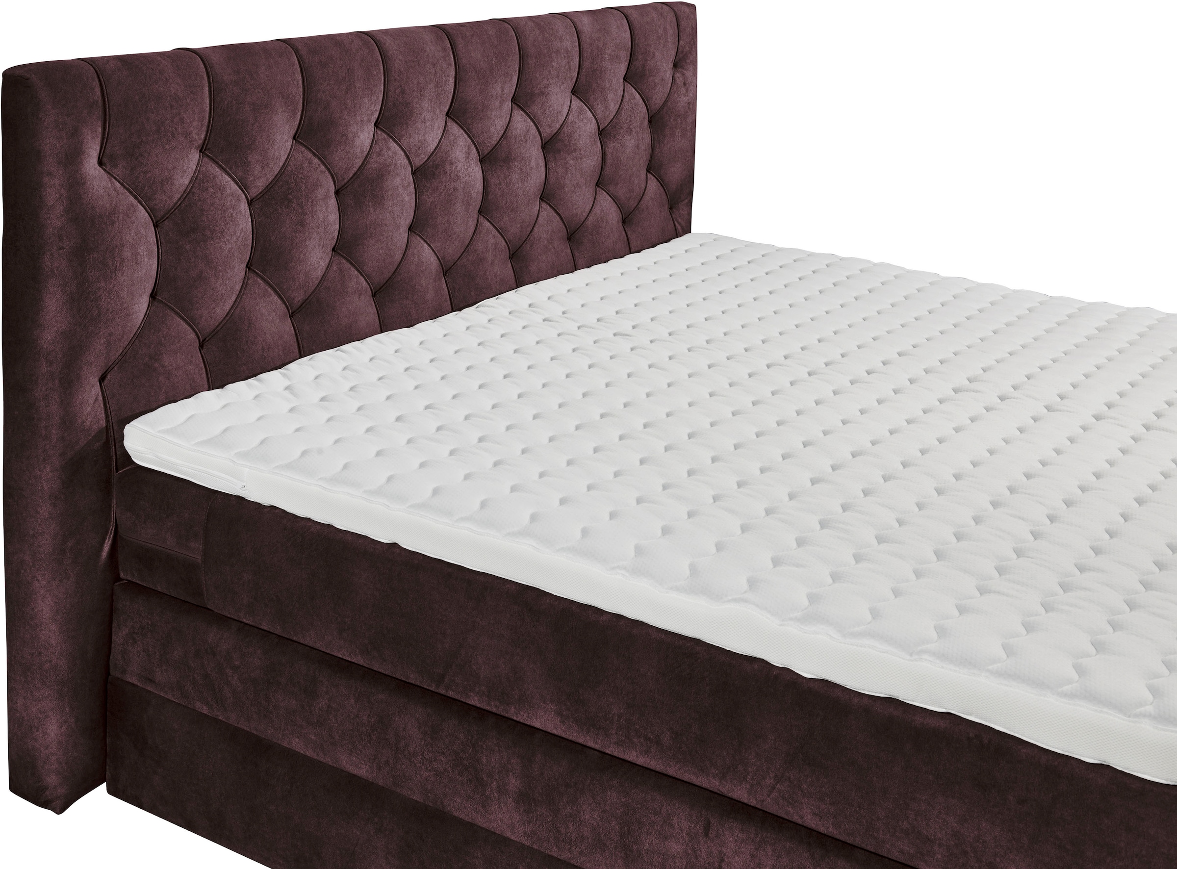 ED EXCITING DESIGN Boxspringbett »"Cashfield", OTTOs Choice! Topseller inkl. zwei Bettkästen & Topper«, erhältlich in den Größen 160x200cm und 180x200cm
