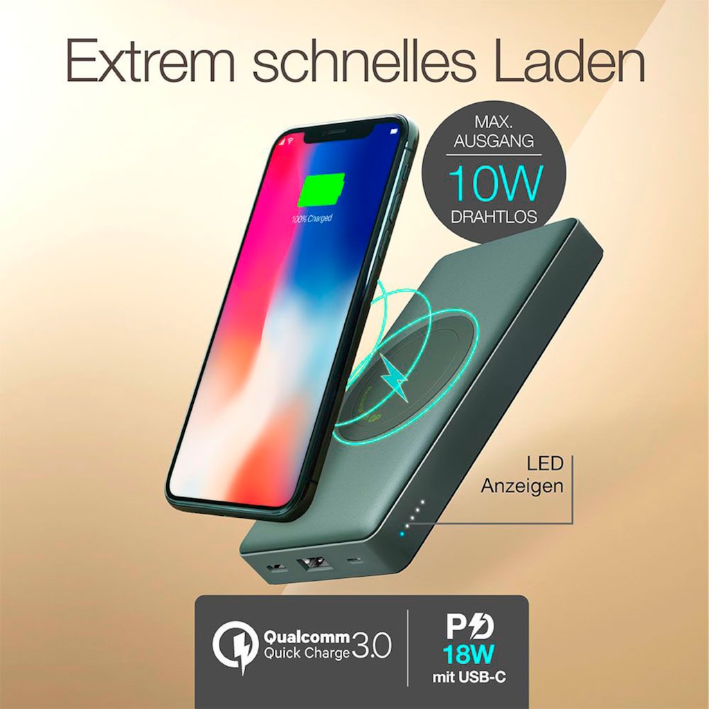 GP Batteries Batterie-Ladegerät »Drahtloses Powerbank GP Q10A«