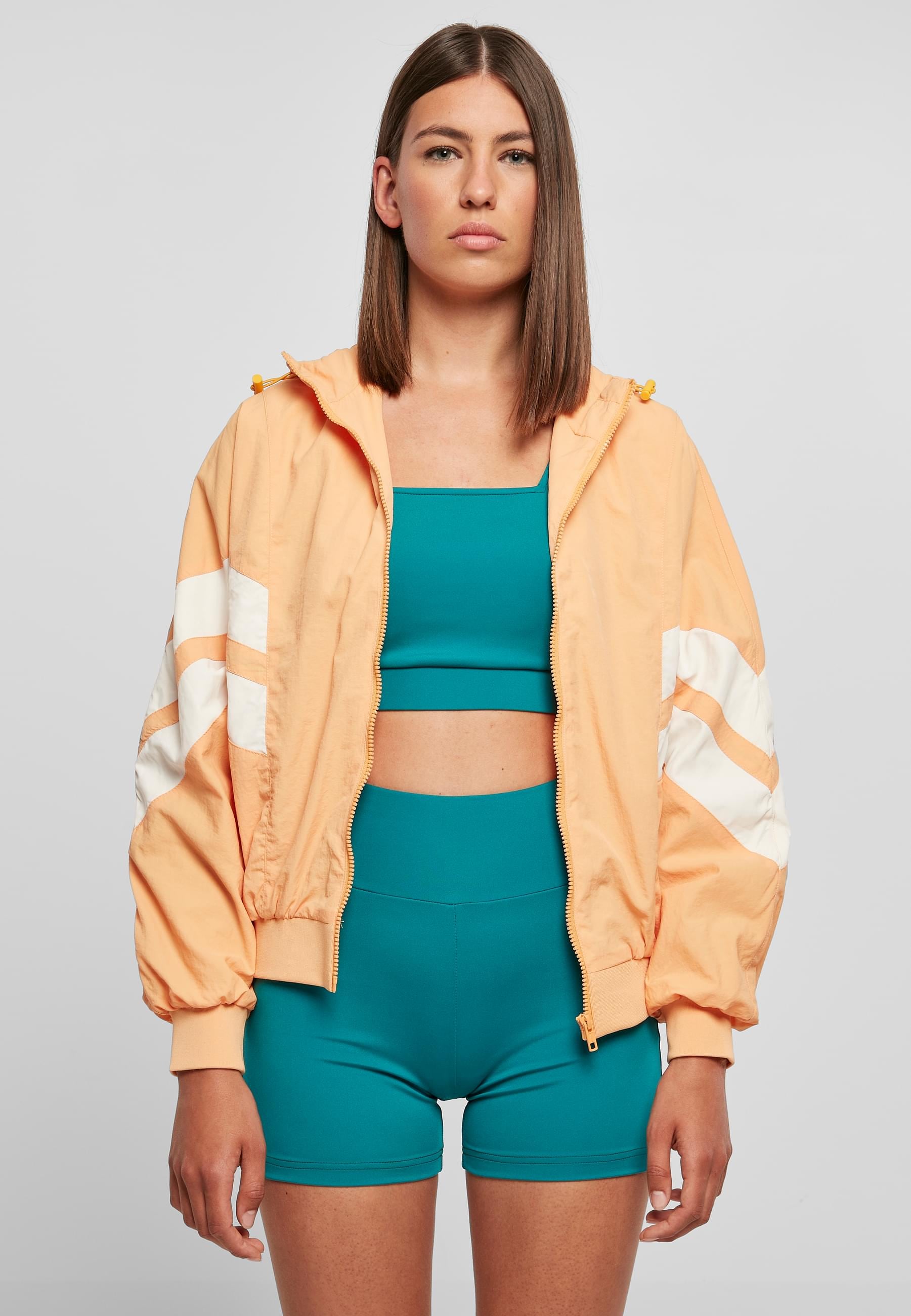 URBAN CLASSICS Allwetterjacke »Urban Classics Damen Ladies Crinkle Batwing Jacket«, (1 St.), mit Kapuze