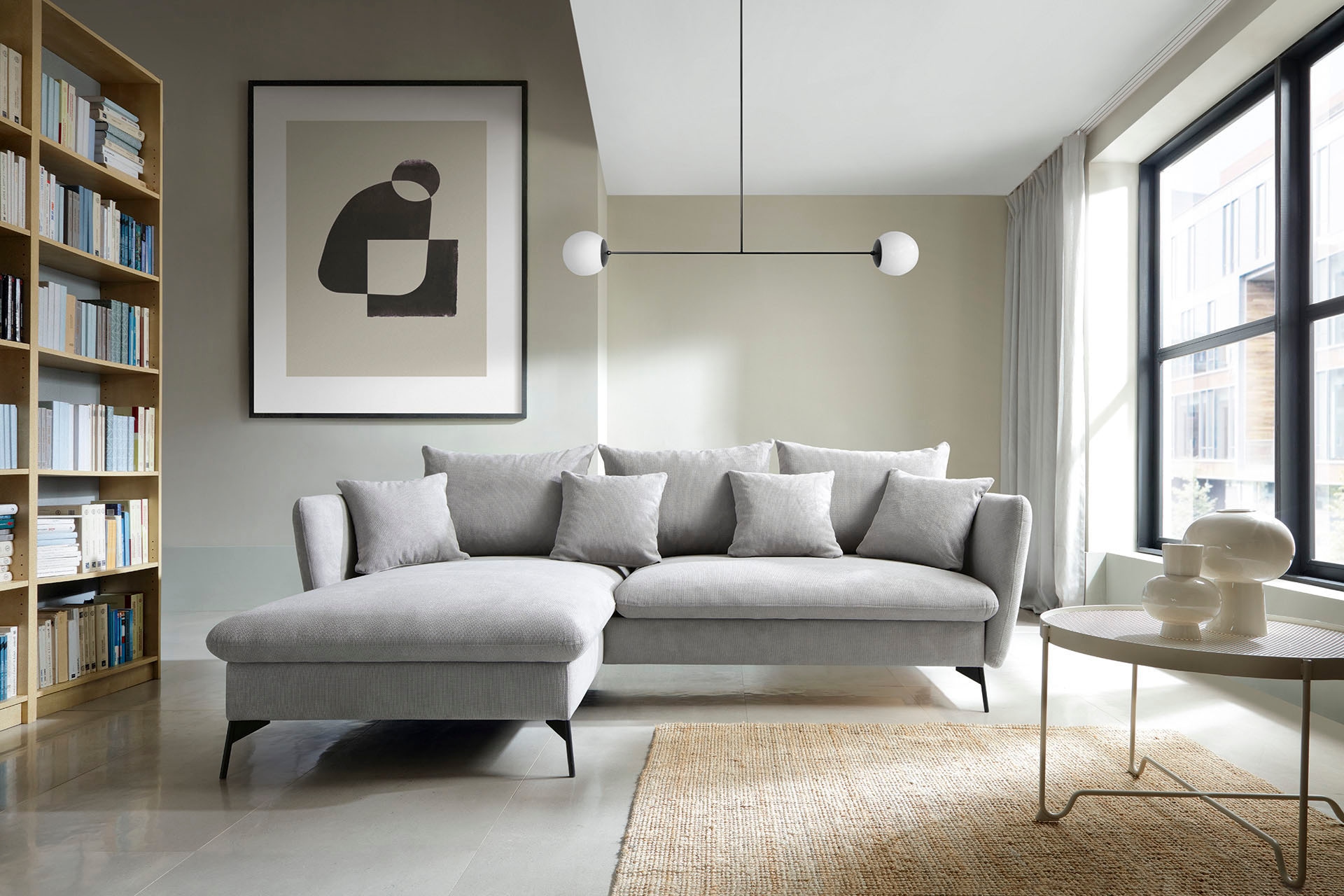 andas Ecksofa "LIVORNO,258 cm, L-Form,", Schlaffunktion u. Bettkasten (139/ günstig online kaufen