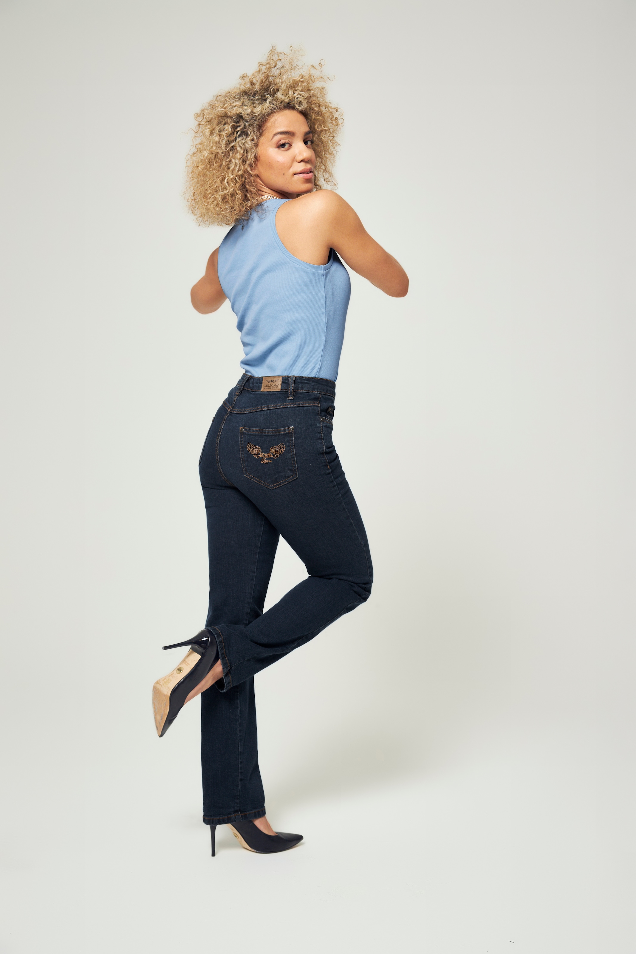 bestellen Jeans online | Waist High Gerade BAUR Arizona »Comfort-Fit«,