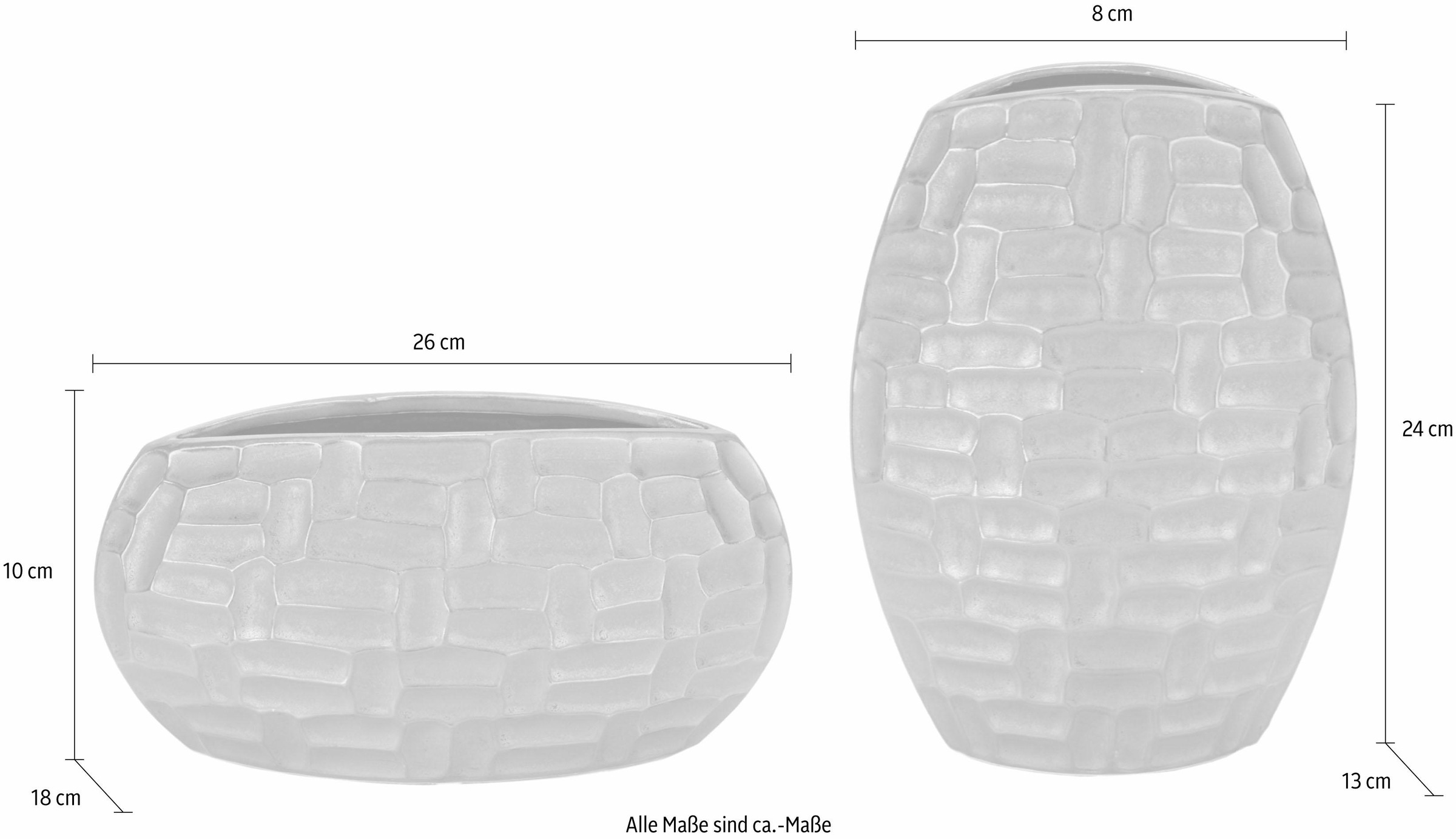 Home affaire Dekovase, (Set, 2 St.) günstig online kaufen