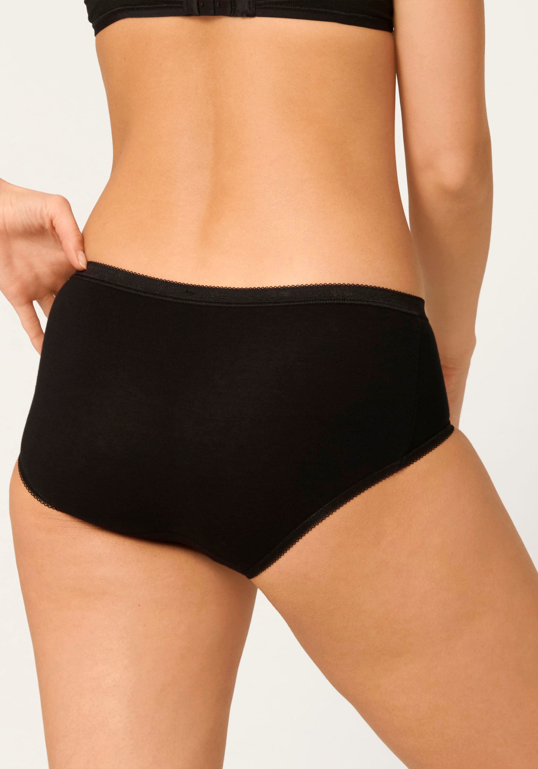 sloggi Slip »Basic+ Midi 4P«, (4er Pack), perfekter Sitz