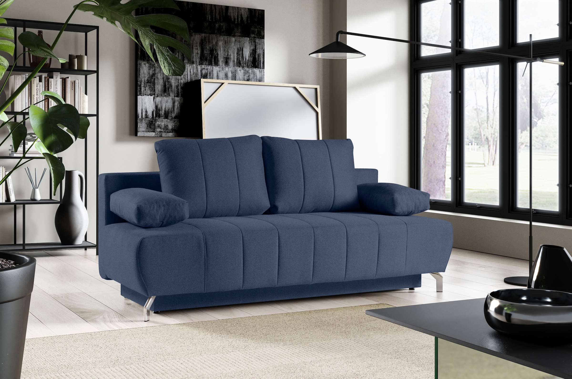 WERK2 Schlafsofa "Troya Bettsofa mit Bettkasten und Federkern, Breite 210cm günstig online kaufen