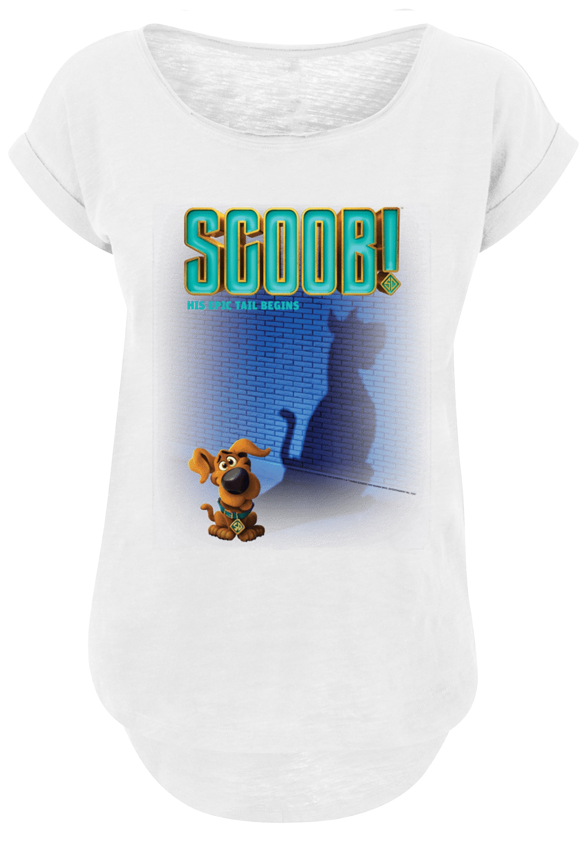 F4NT4STIC T-Shirt »Long Cut T-Shirt 'Scooby Doo Movie Poster'«, Damen,Premium Merch,Lang,Longshirt,Bedruckt