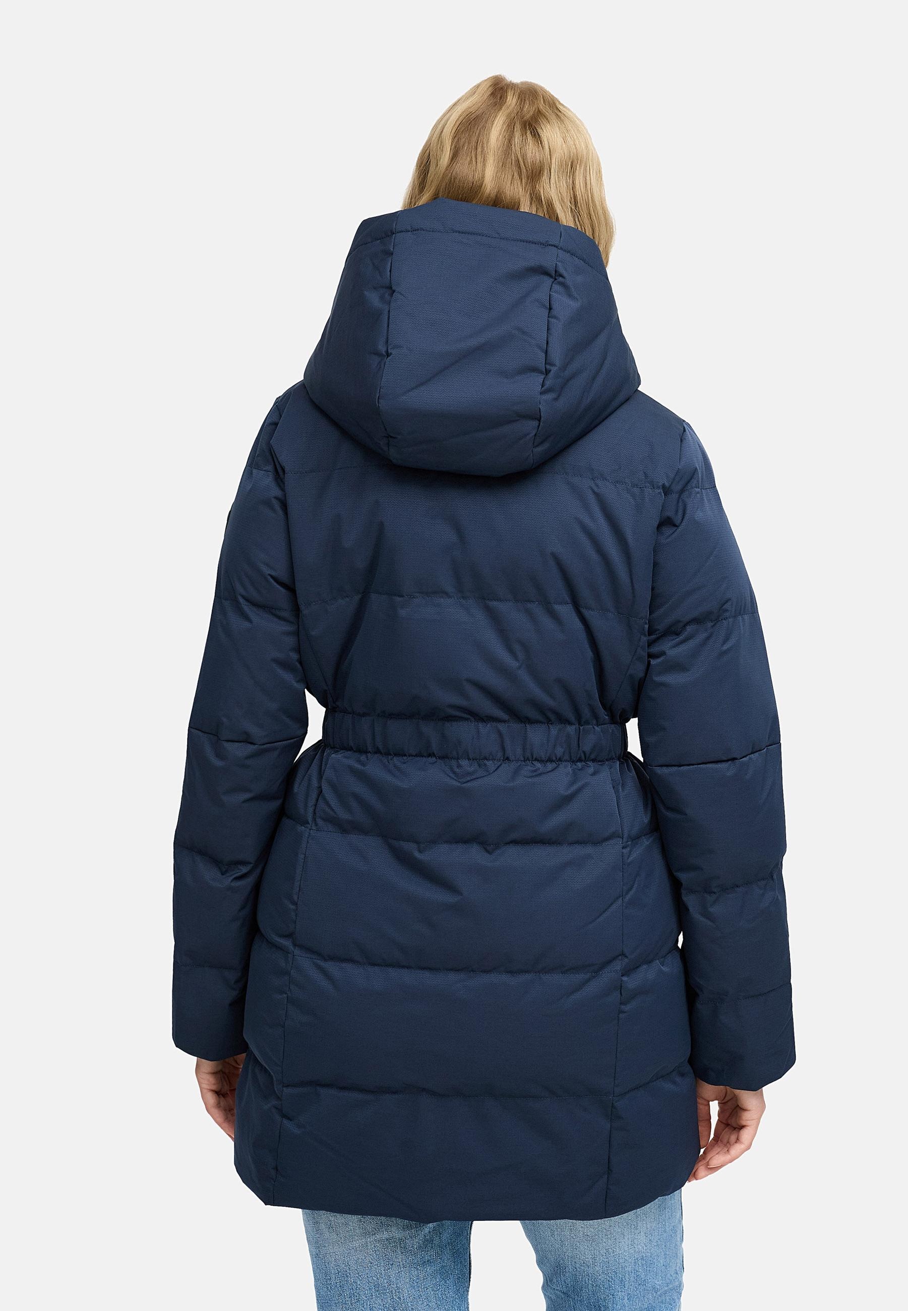 Ragwear Steppmantel »Niani YOUMODO«, Warmer Wintermantel mit hohem Kragen und Kapuze
