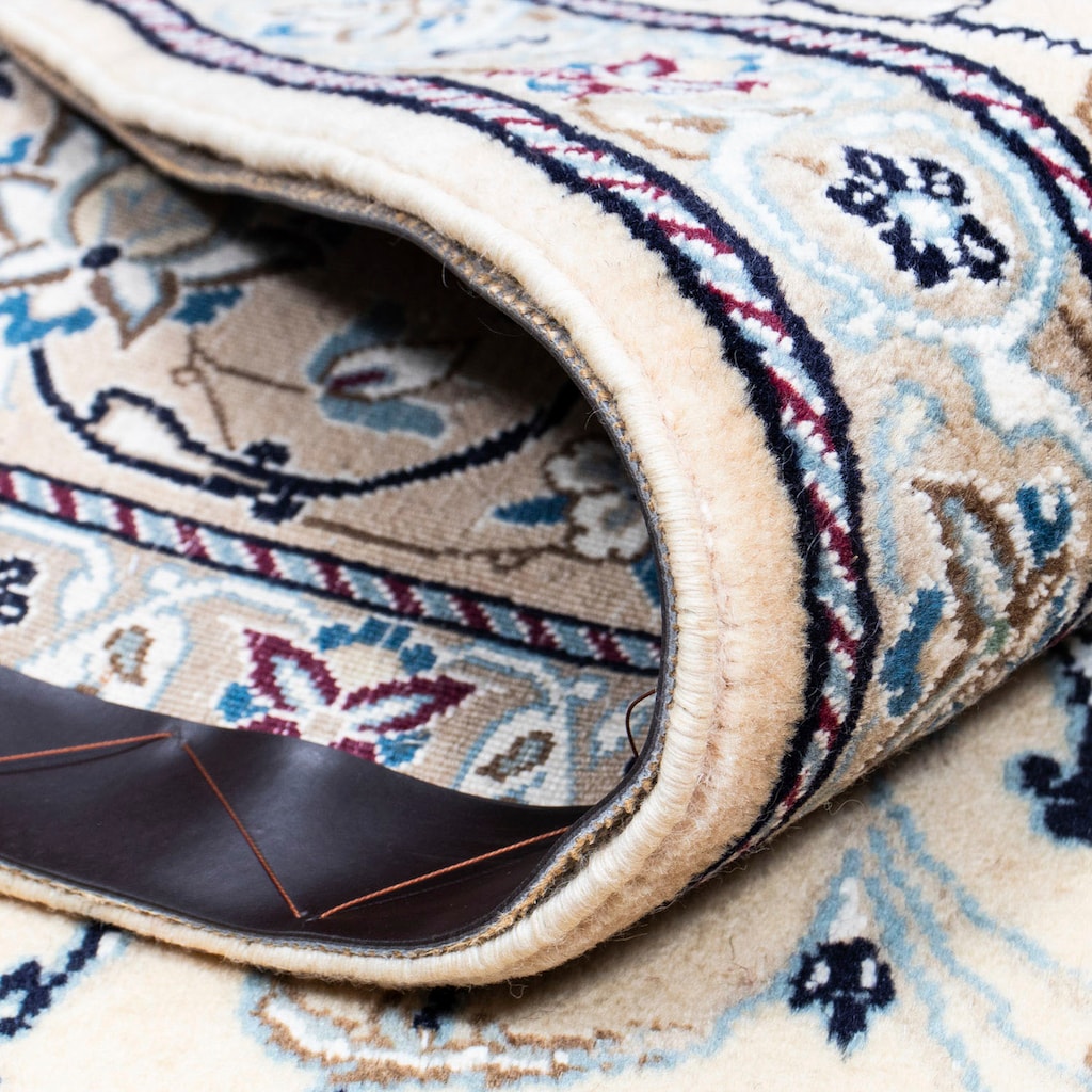 Wohnen Teppiche morgenland Wollteppich »Nain 9la Medaillon Beige 296 x 197 cm«, rechteckig, 0,6 mm Höhe, Unikat mit Zertifikat b Wohnen Teppiche morgenland Wollteppich »Nain 9la Medaillon Beige 296 x 197 cm«, rechteckig, 0,6 mm Höhe, Unikat mit Zertifikat b