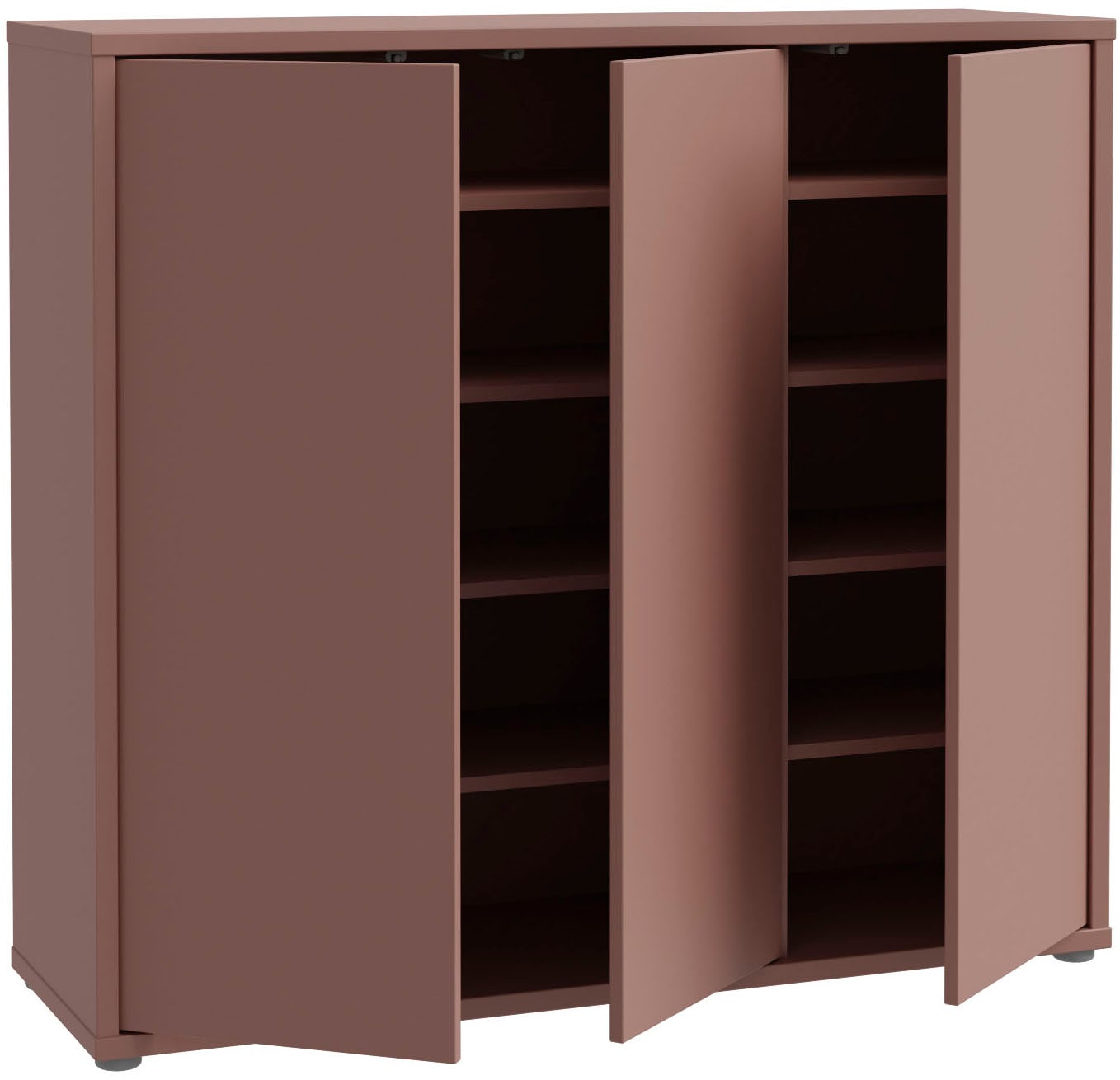 FORTE Schuhschrank »Alice Springs«, (B/H/T 109,2/99,1/34,9 cm), Stauraumschrank, Mehrzweckschrank, grifflose Front, Push to open