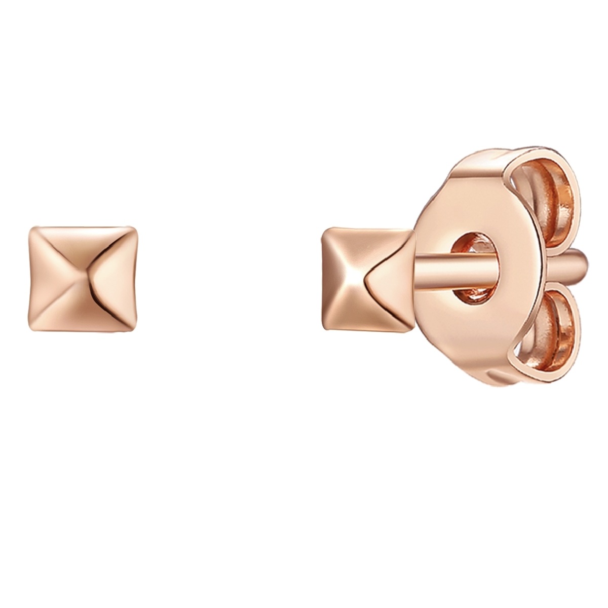 Paar Ohrstecker GLANZSTÜCKE MÜNCHEN "Set: GSM297", rosa (roségold), Ohrringe, Damen, 3,5, Silber 925 (Sterlingsilber), aus Sterling Silber