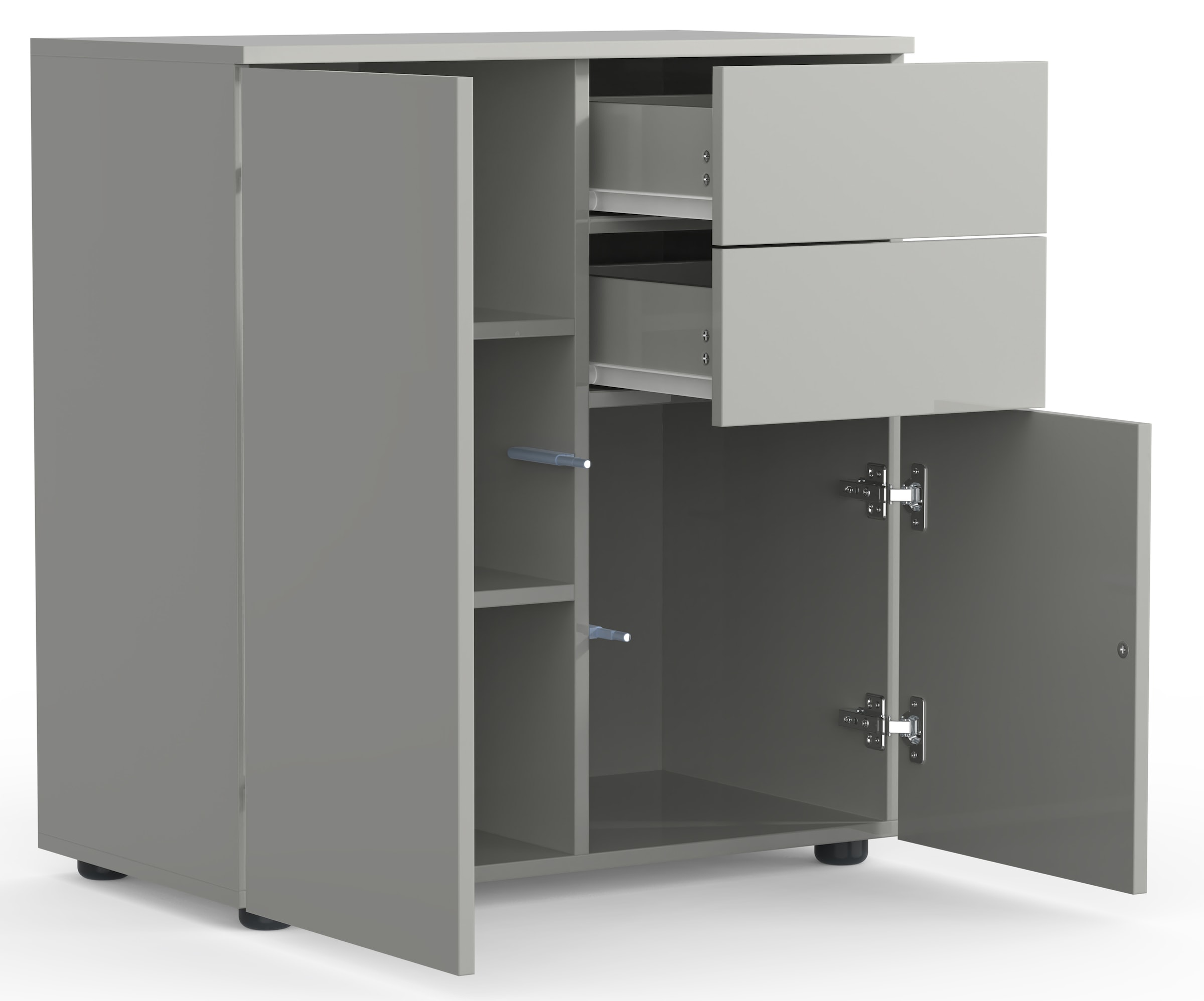 VCM Kommode »Holz Kommode Sideboard Anrichte Dalosa 4 Schublade«