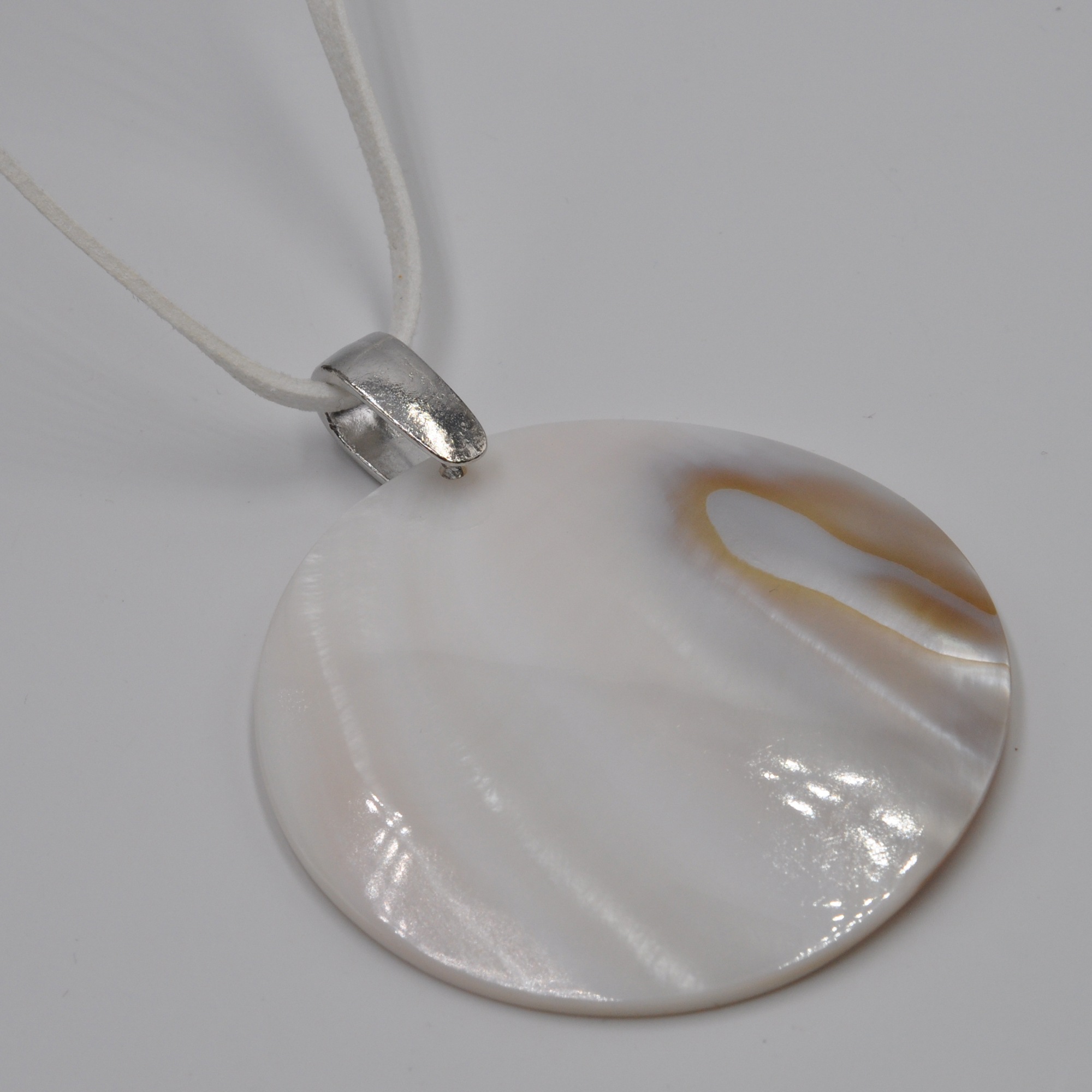 Steuer Kette mit Anhänger »Metall glanz Muschel«