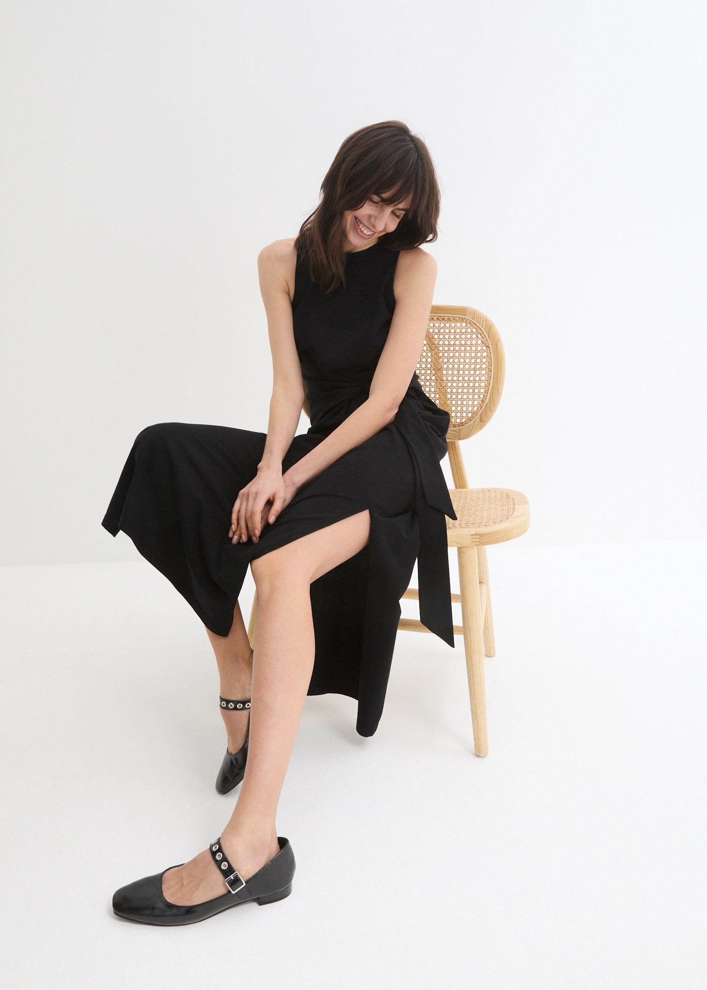 bonprix Maxikleid für verschiedene Anlässe im Alltag, aus reiner Baumwolle, ärmellos
