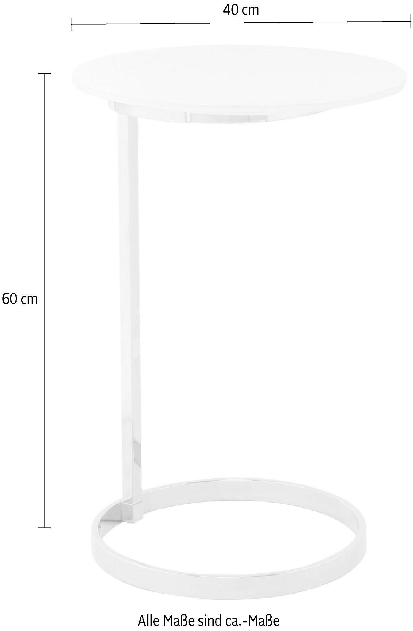 Kayoom Beistelltisch »Kasimir 525,runder Standfuß aus Metall, runde Tischplatte«, (1 St.), runder Standfuß aus Metall, runde Tischplatte, edles Design