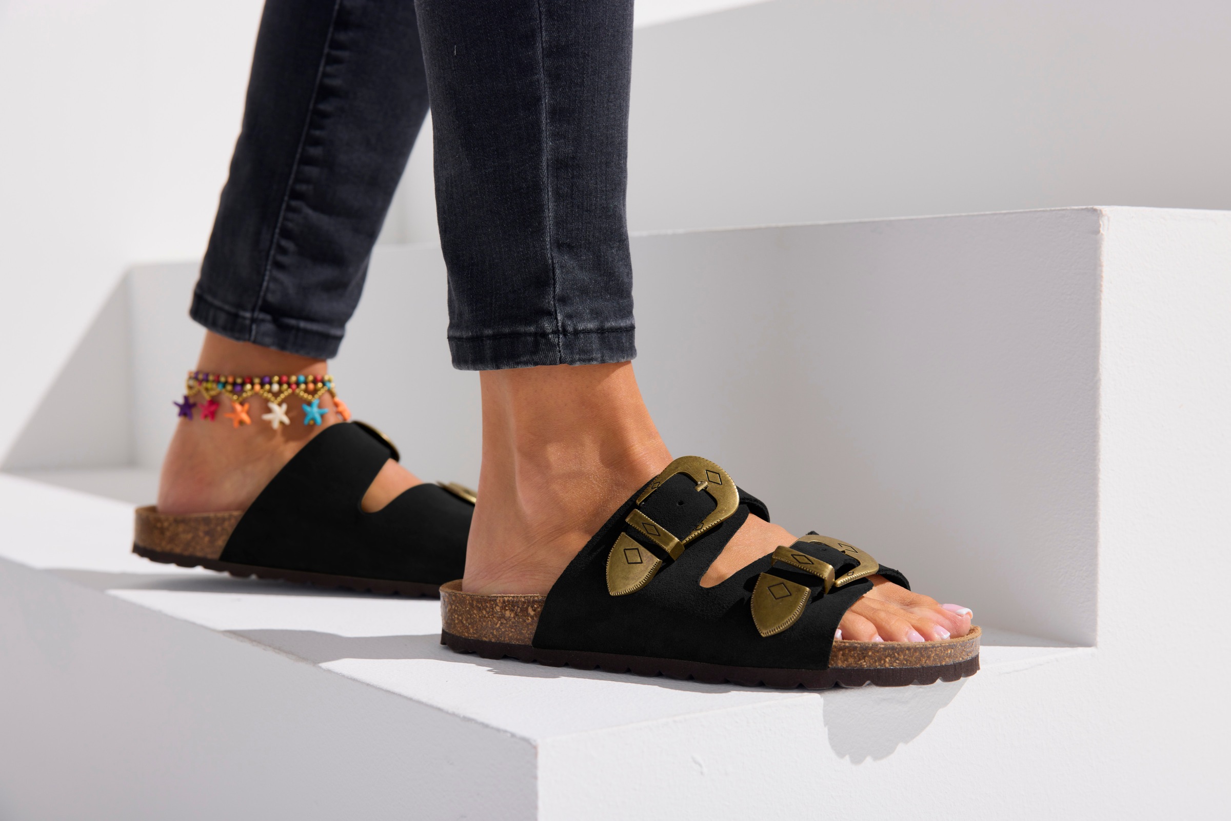 French Connection Pantolette »Mule, Sandale,«  Sandale, Pantolette aus Leder