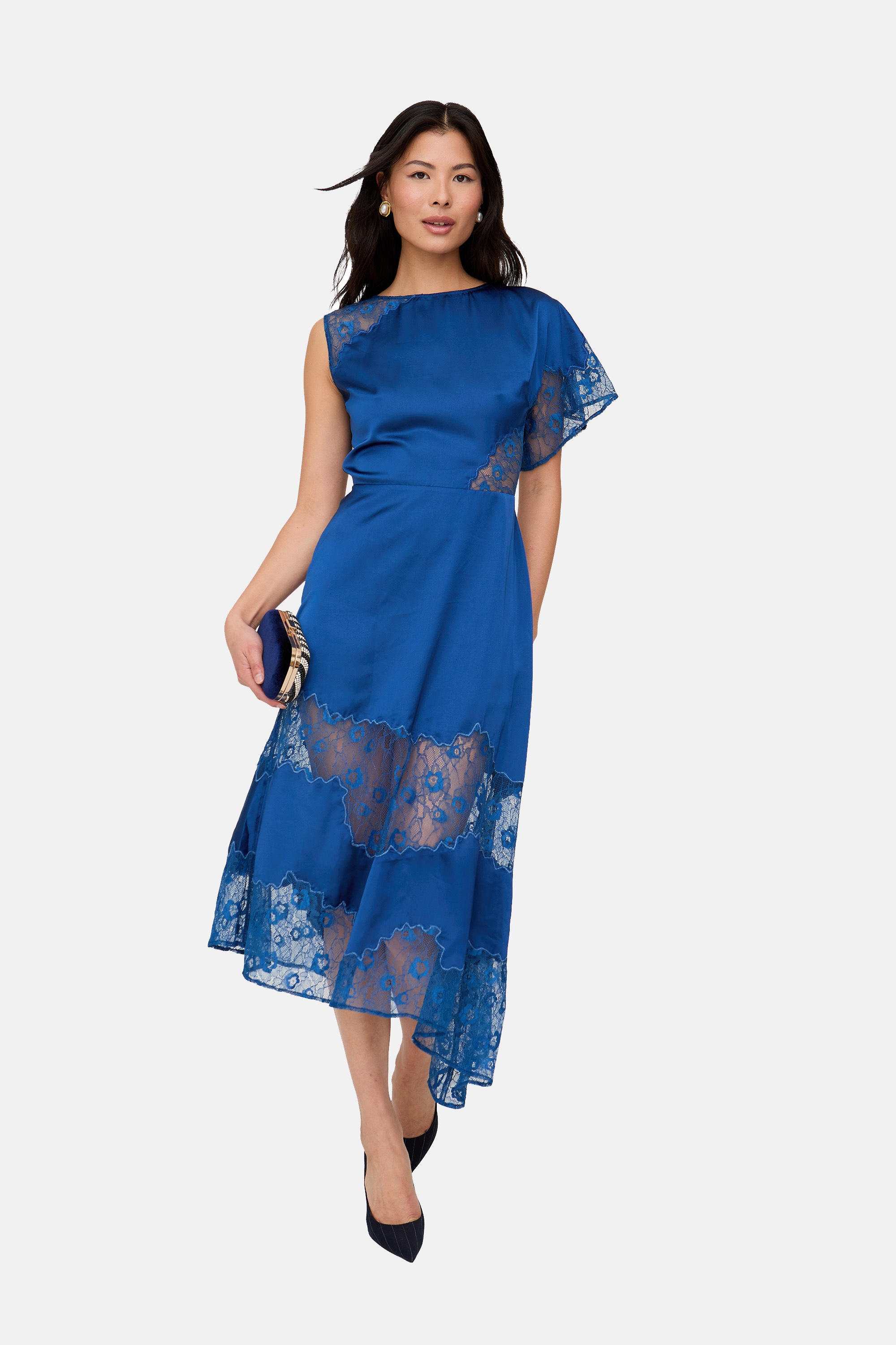 Lily and Lionel Midikleid "Selma Lace Insert Maxi Dress Damen" günstig online kaufen