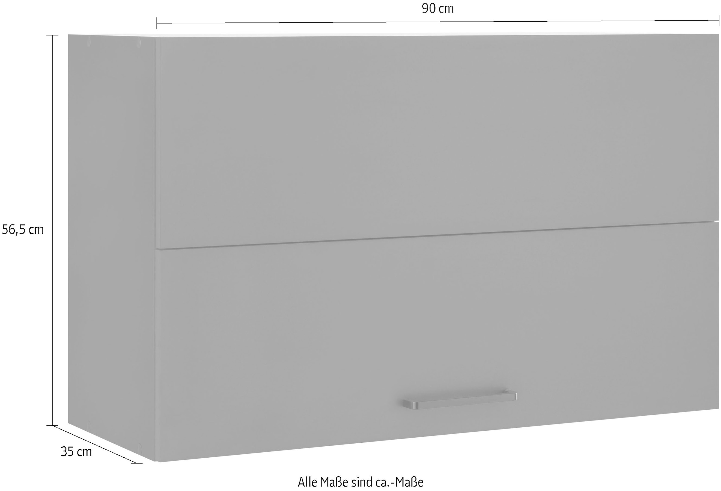 wiho Küchen Faltlifthängeschrank »Esbo«, Breite 90 cm kaufen | BAUR | Hängeschränke