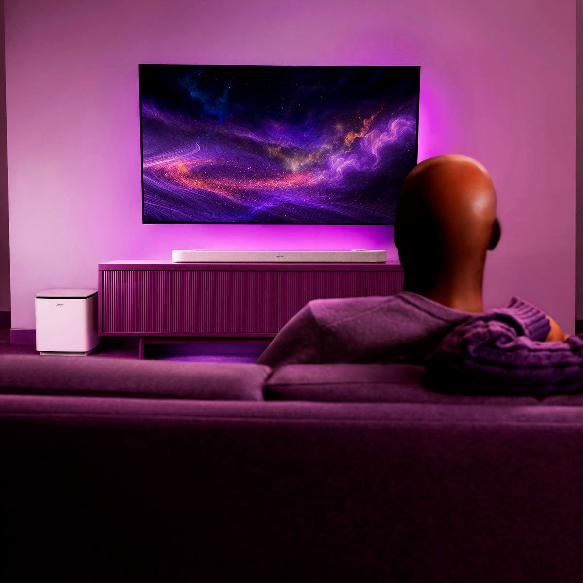 Bose Soundbar »Set: Lifestyle Ultra Soundbar + Lifestyle Ultra Subwoofer« 5.1.2 (Bluetooth | WLAN (WiFi) 360°-Sound | App-Steuerung | Multiroom | Sprachsteuerung )