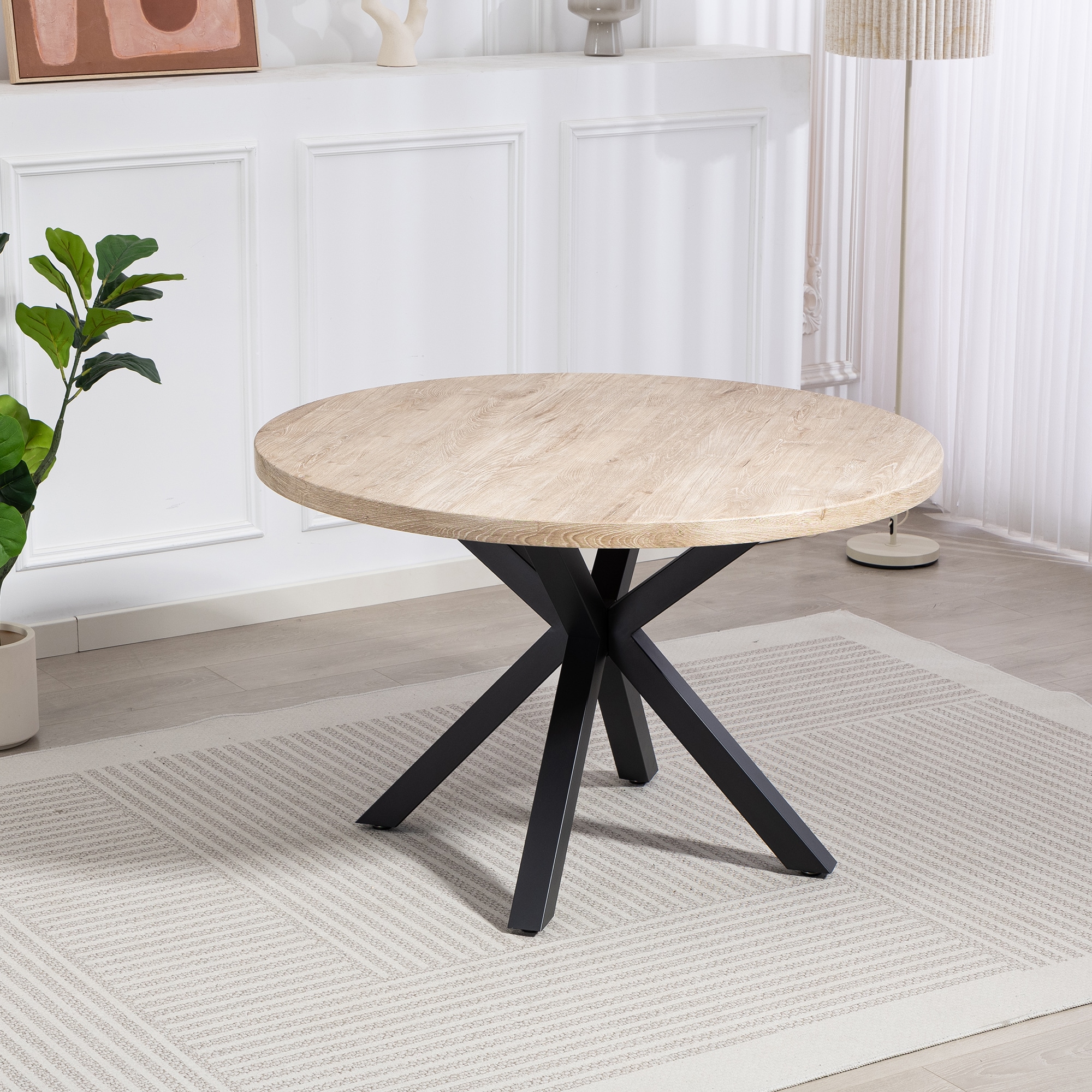 Duo Collection Esstisch "Damira Tisch rund" Massives Metallgestell, Belastbarkeit bis 100 kg
