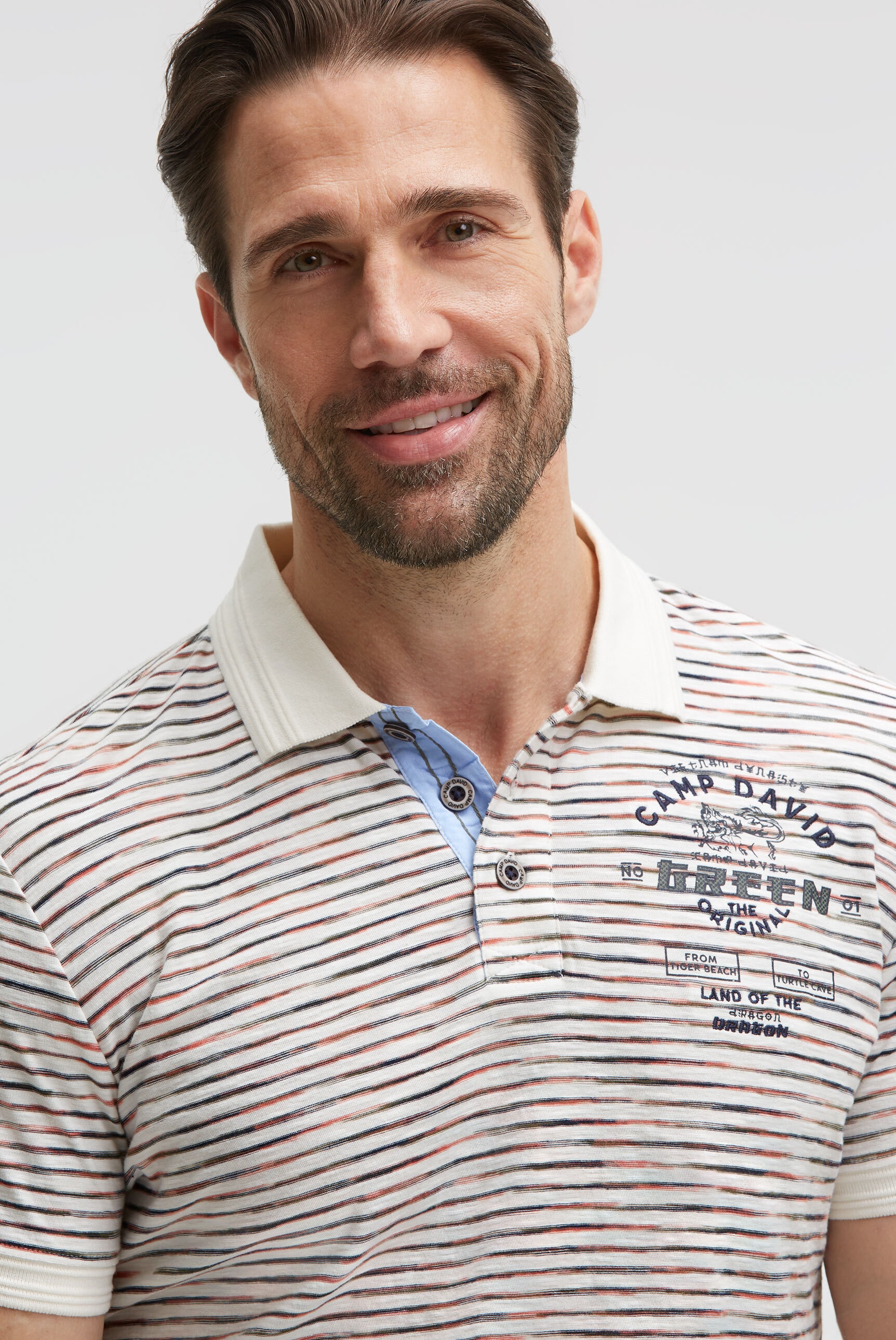CAMP DAVID Poloshirt aus Baumwolle
