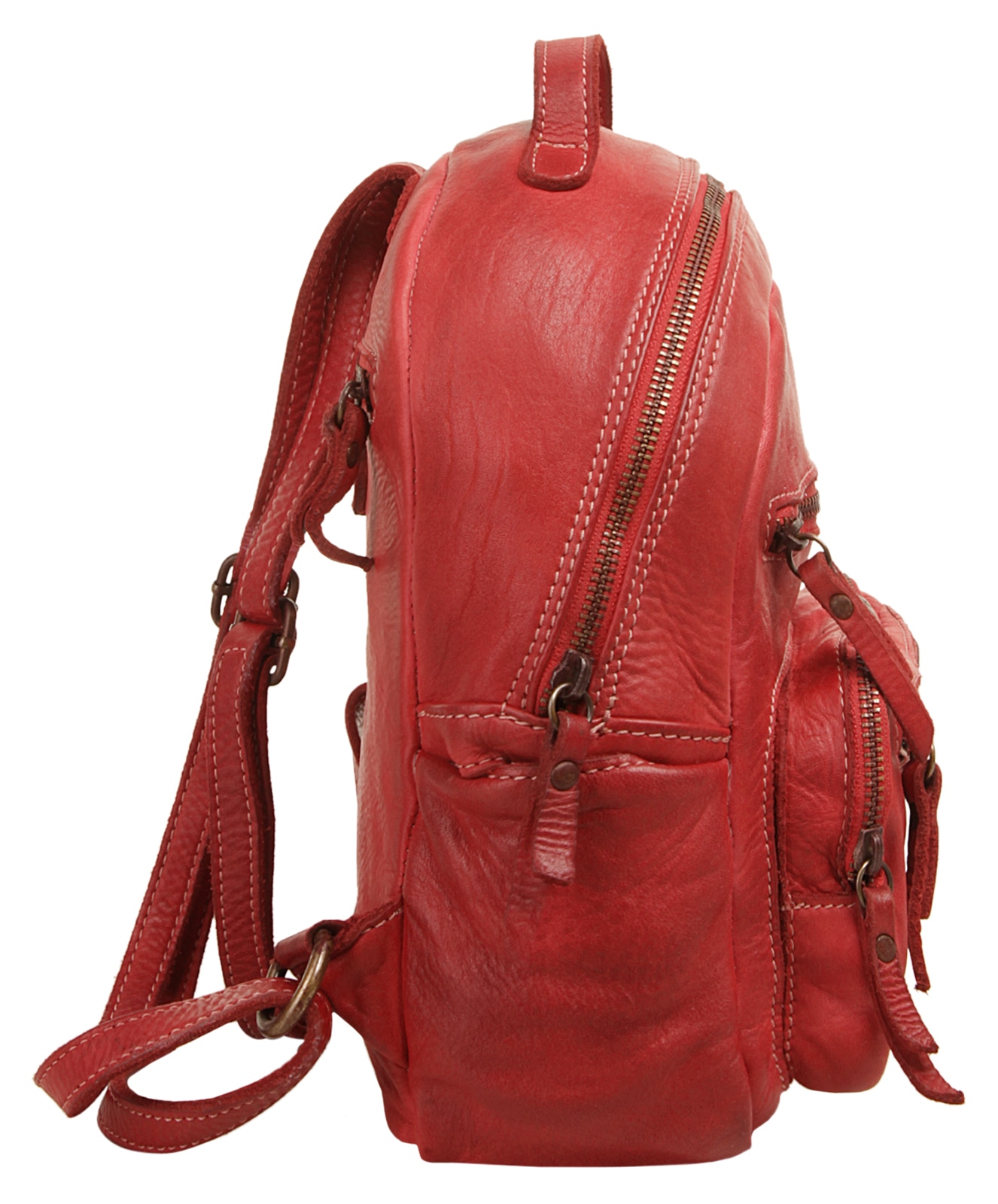 Cluty Cityrucksack, echt Leder, Made in Italy