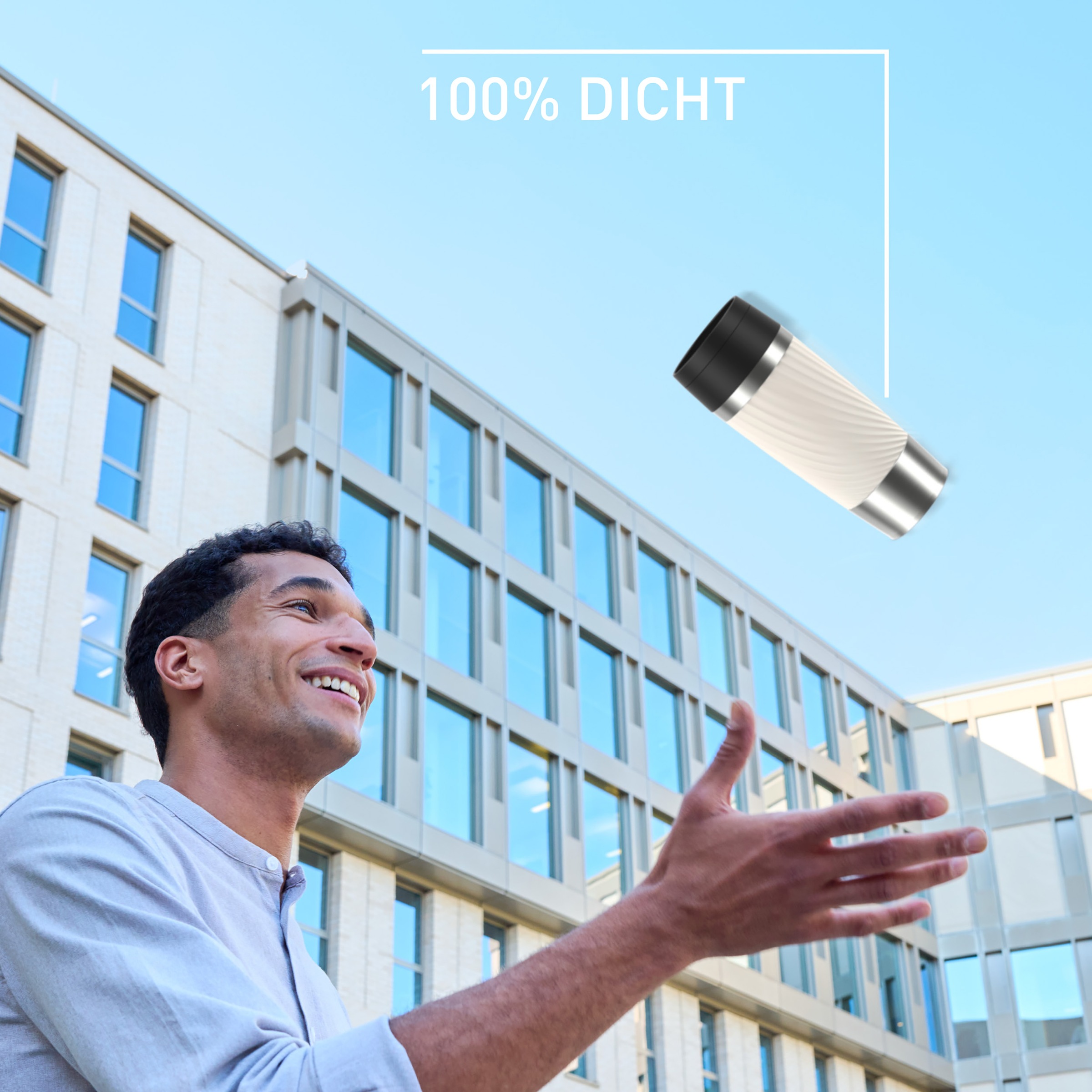 Emsa Thermobecher »Travel Mug Classic Twist« 0,36 Liter, Comfort-Schraubverschluss, Quick-Press, auslaufsicher