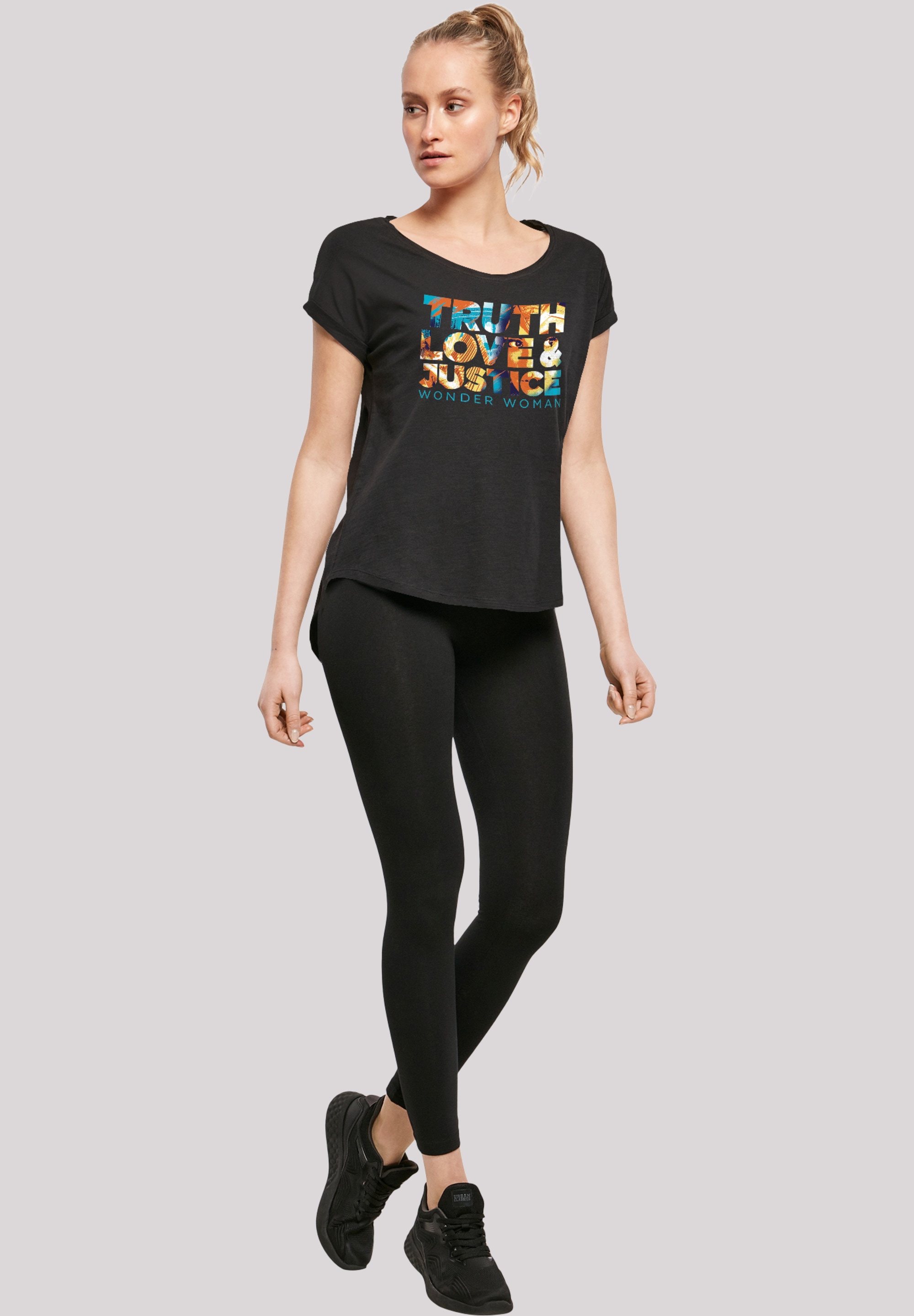 F4NT4STIC T-Shirt »DC Comics Wonder Woman Diana Truth Love Justice«, Print