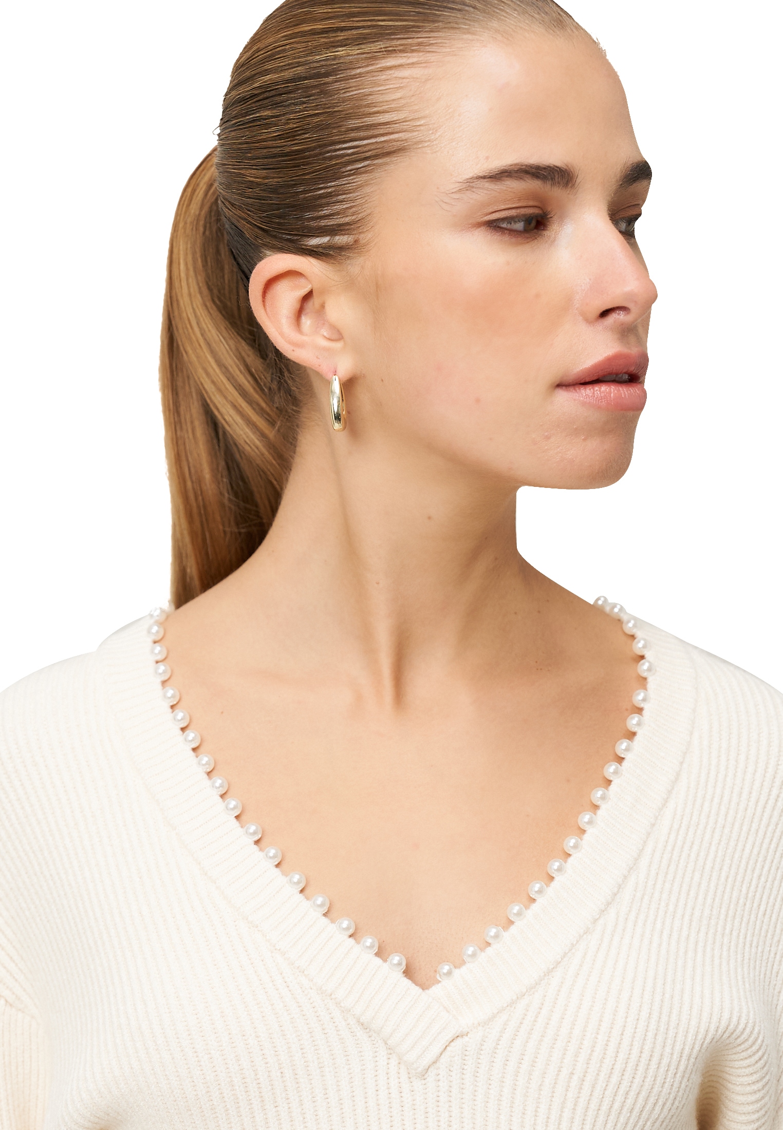 Zero Strickpullover »Damen mit Perlen« 1 tlg. weiteres Detail