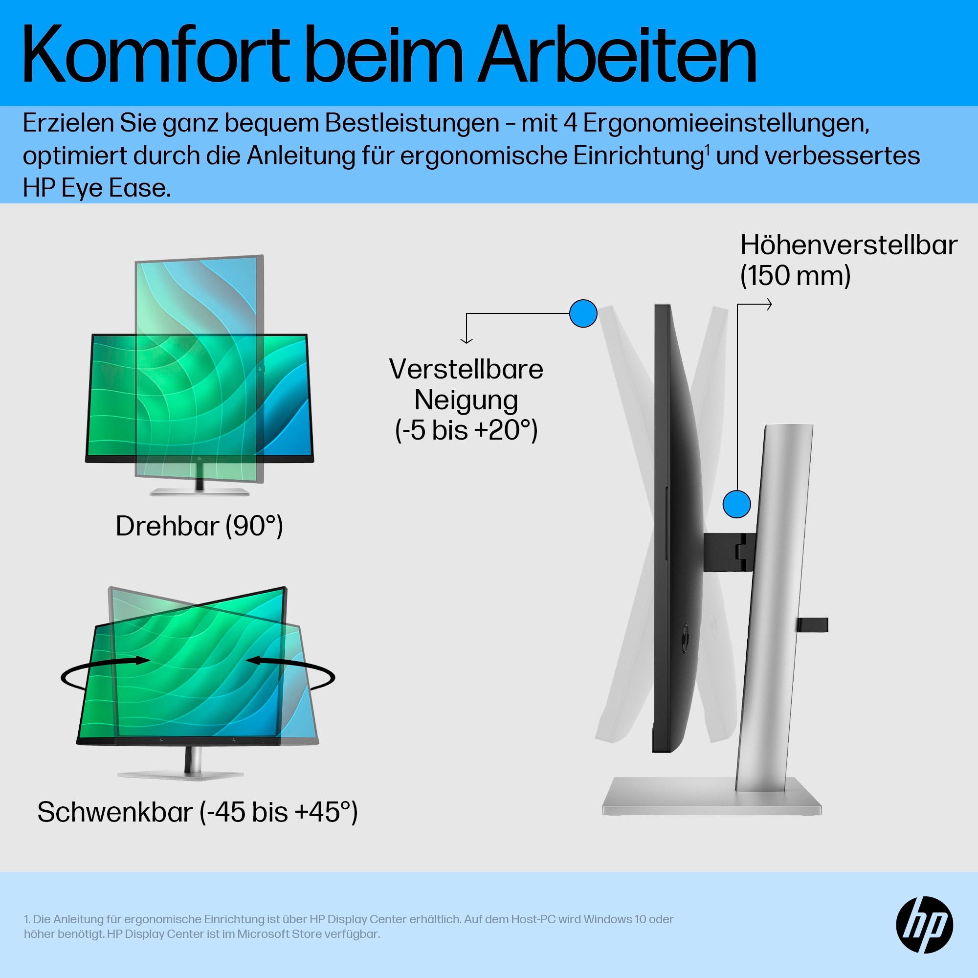 HP LED-Monitor »E27 G5 (HSD-0150-A)«, 68,6 cm/27 Zoll, 1920 x 1080 px, Full HD, 5 ms Reaktionszeit, 75 Hz