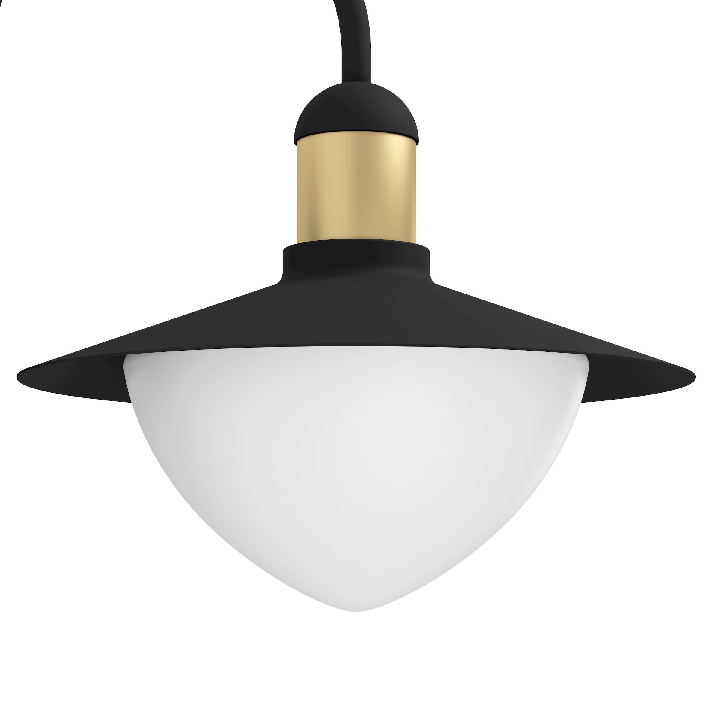 EGLO Stehlampe »Sirmione Außen-Stehlampe, Standleuchte, Stahl, E27, IP44, Außenlampe« E27 1 Stk. Stehleuchte - L34 x B27 x H120 cm - schwarz, gold - 1X60W exkl.