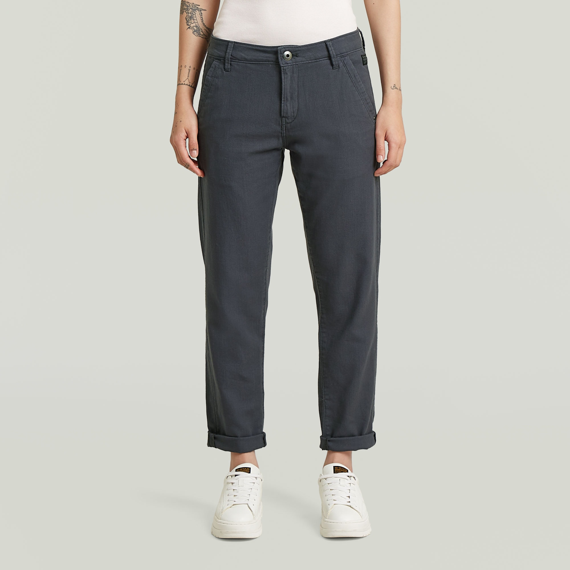 G-STAR 1100000002199 "Kate Chino Boyfriend" mit Relaxed Fit an Hüfte und Oberschenkeln