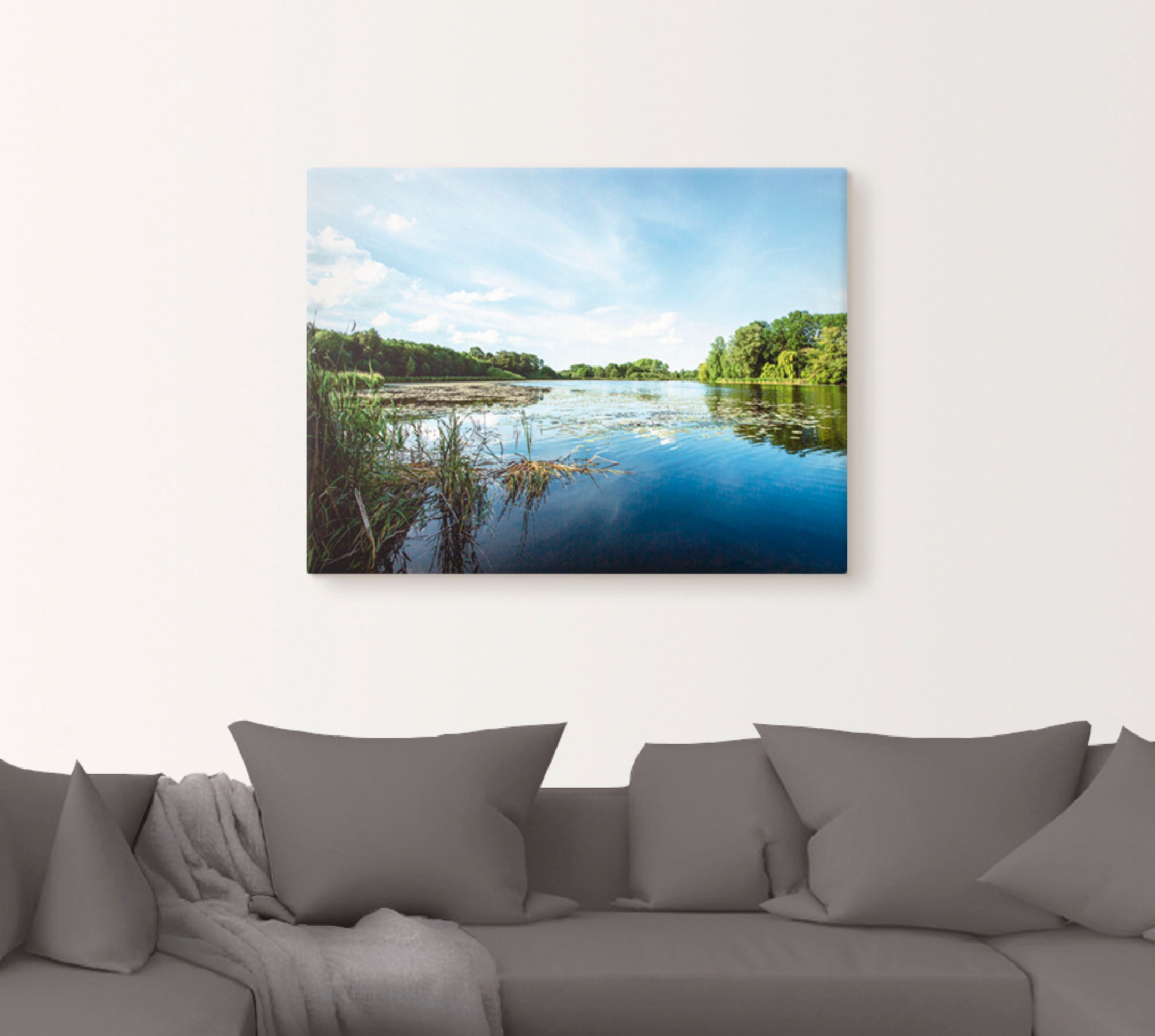 Artland Wandbild »Idylle pur«, Gewässer, (1 St.), als Leinwandbild, Poster, Wandaufkleber in verschied. Größen