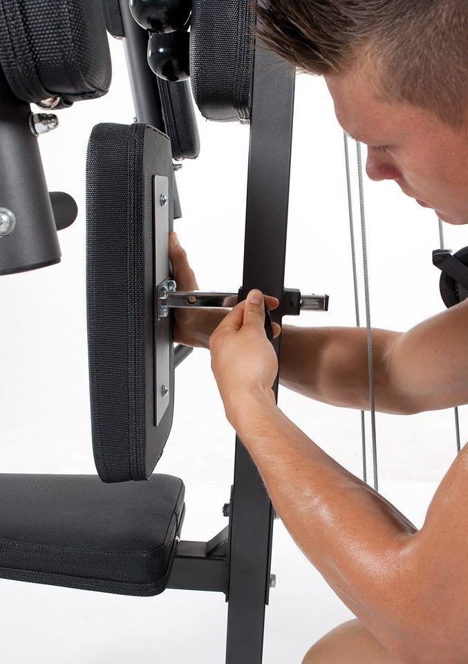Finnlo by Hammer Kraftstation »Autark 600«, 16 Gewichtsblöcke, (Butterflystange, Latzug, Ruderfunktion und mehr), multifunktionale Fitnessstation, max. Trainingsgewicht 80 kg