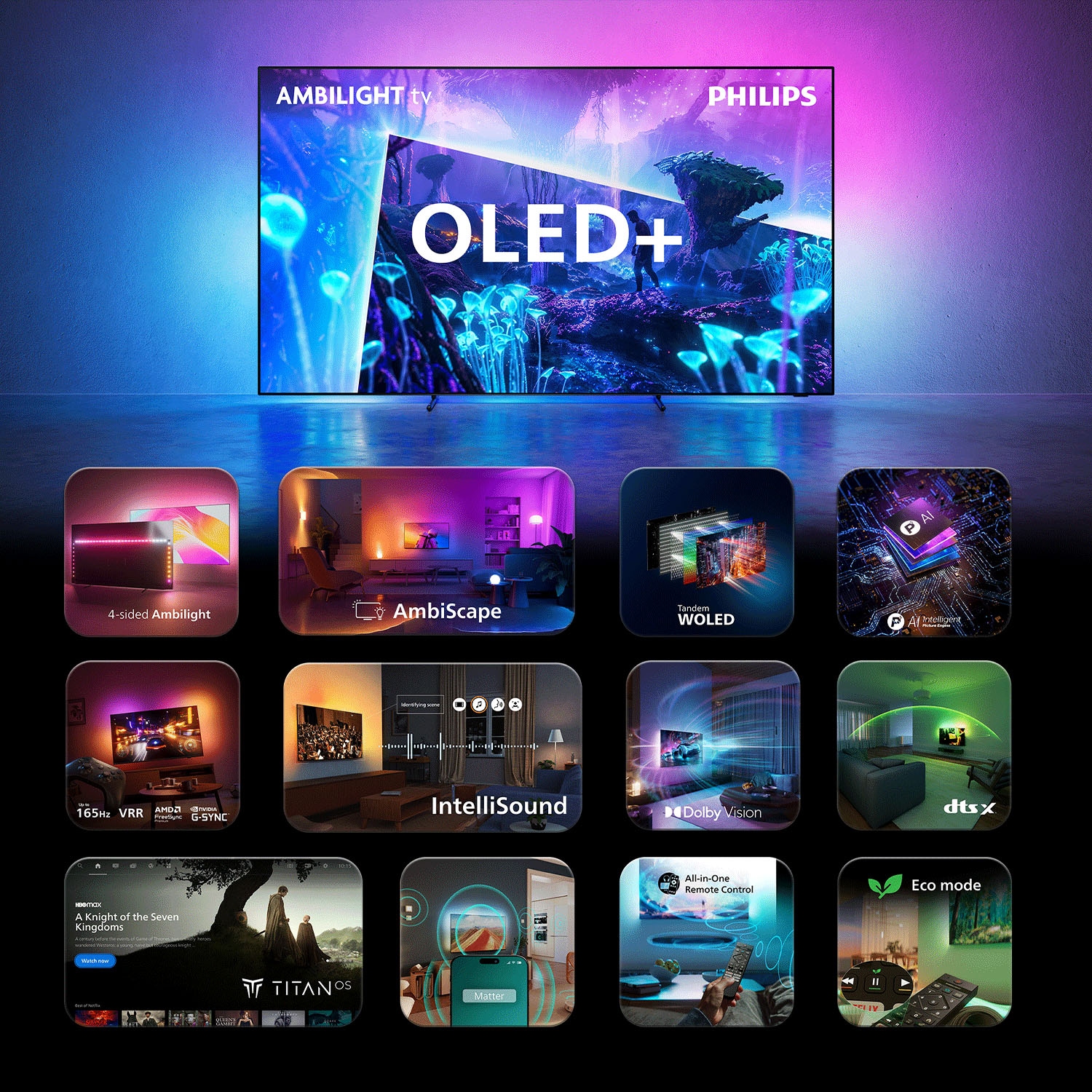 Philips OLED-Fernseher »65OLED951/12« 164 cm/65 ″ Smart-TV