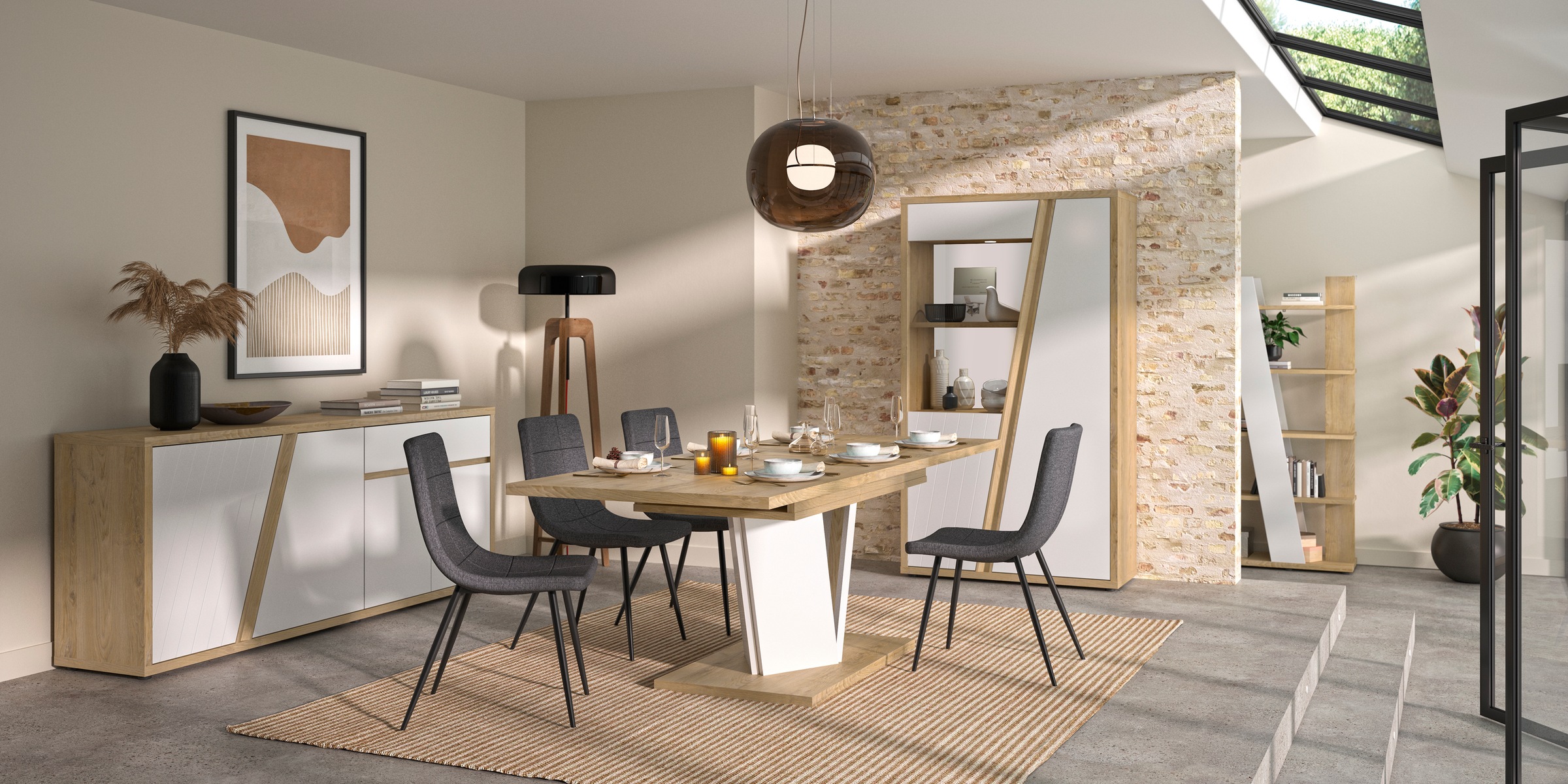 Gami Sideboard "EPURA", Sideboard 4 Türen 1 Schublade günstig online kaufen