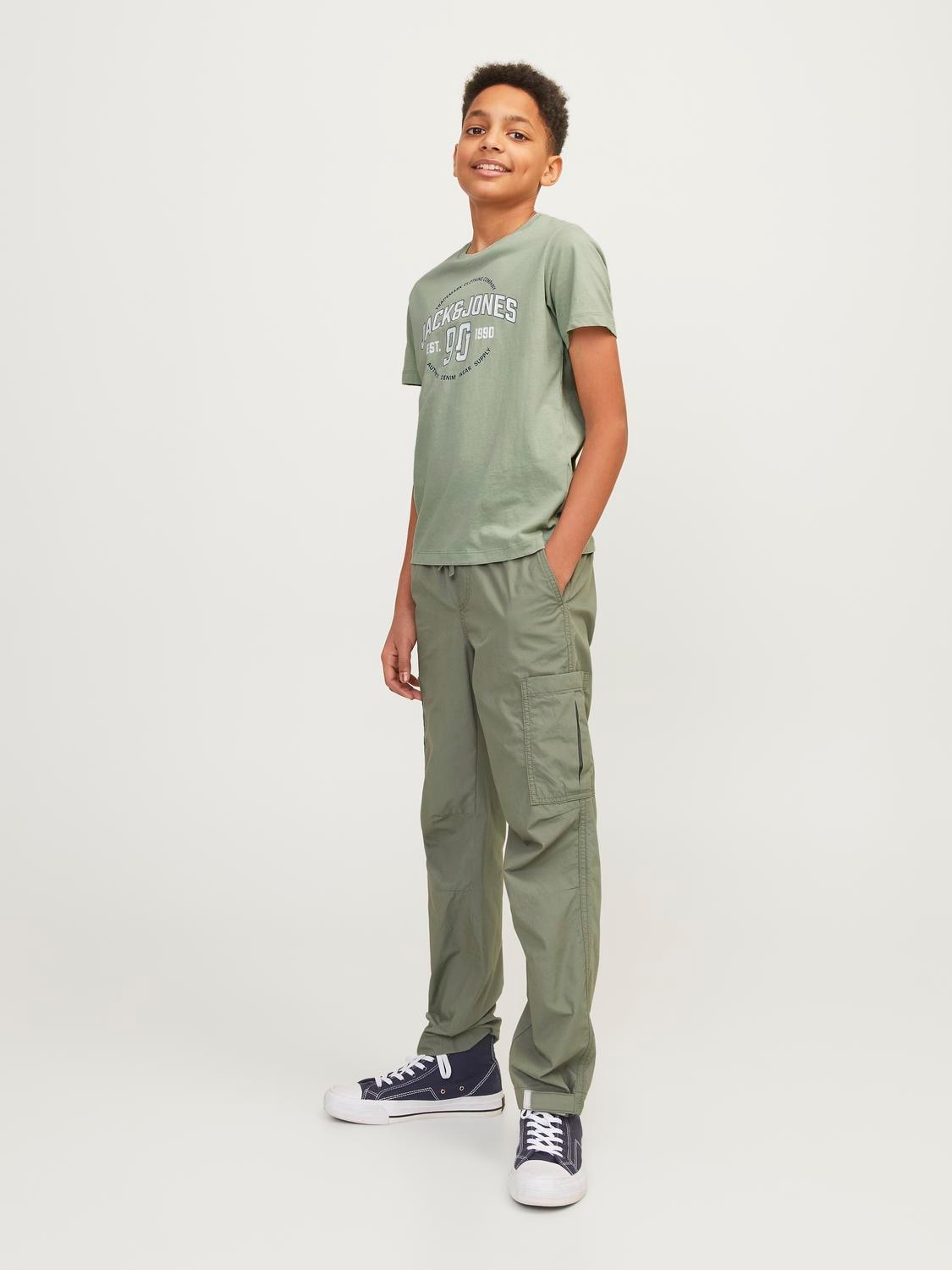 Jack & Jones Junior Kurzarmshirt »JJMINDS TEE SS CREW NECK JNR 2PK MP«