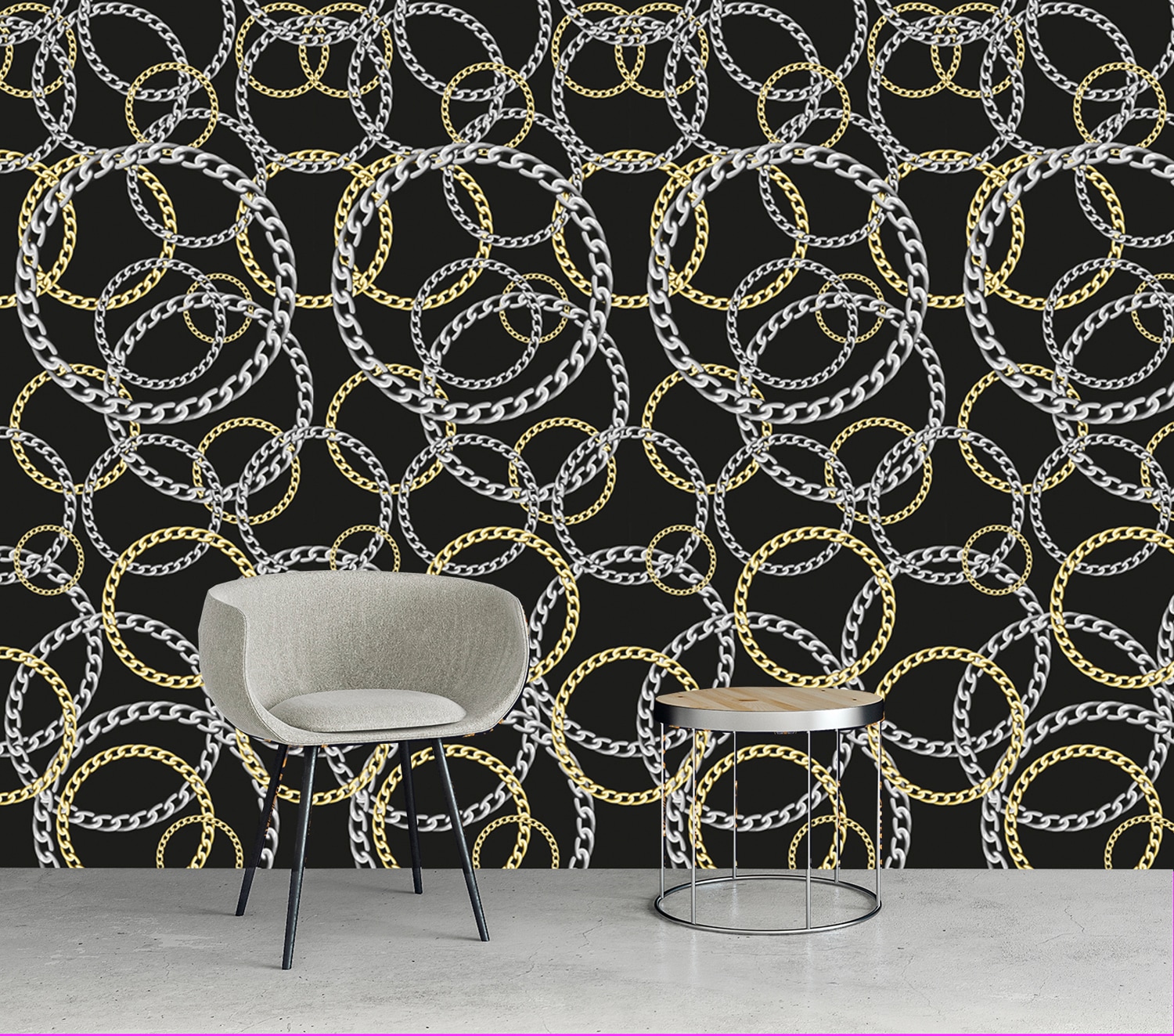 queence Vinyltapete »Fashion Chains«, 90 x 250 cm, selbstklebend