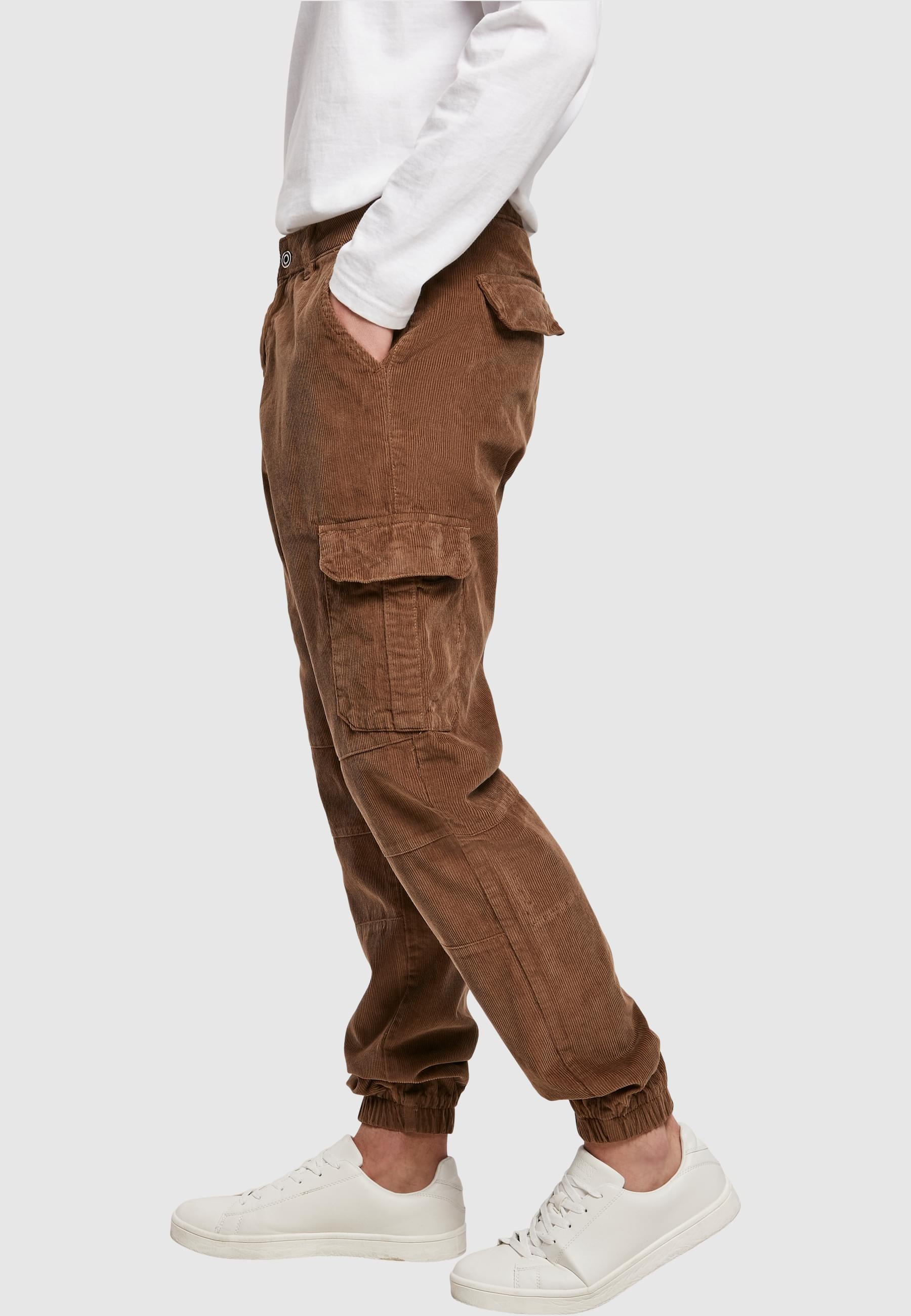 URBAN CLASSICS Jogginghose »Urban Classics Herren Corduroy Cargo Jogging Pants«, (1 tlg.)
