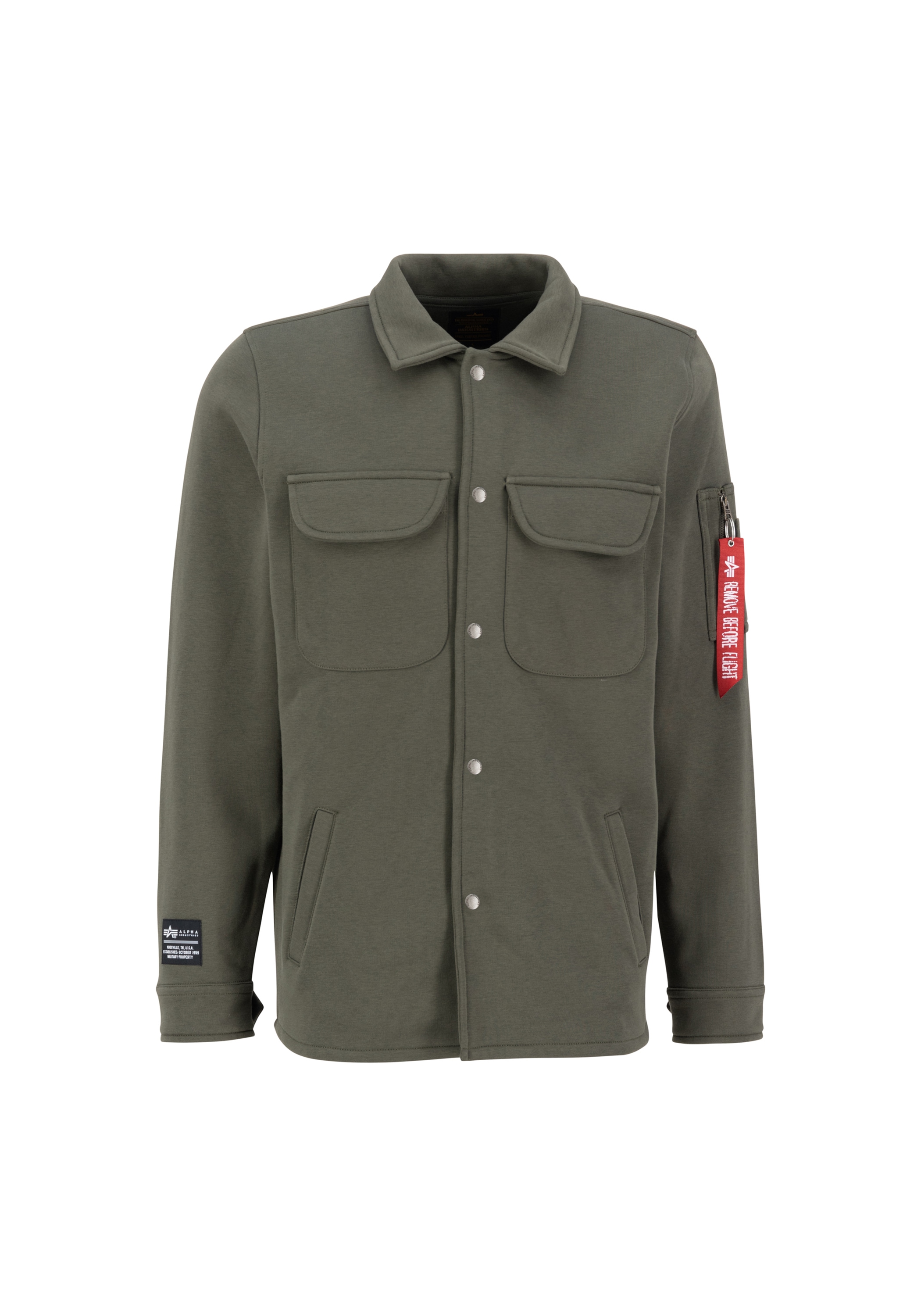 Alpha Industries Hemdjacke "Alpha Industries Men - Overshirts Sweat Overshirt"