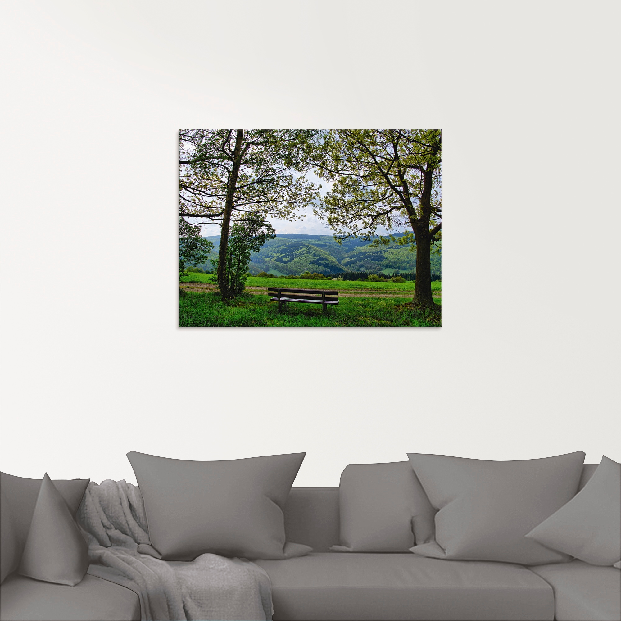 Artland Glasbild "Ausblick in den Frühling", Felder, (1 St.), in verschiede günstig online kaufen