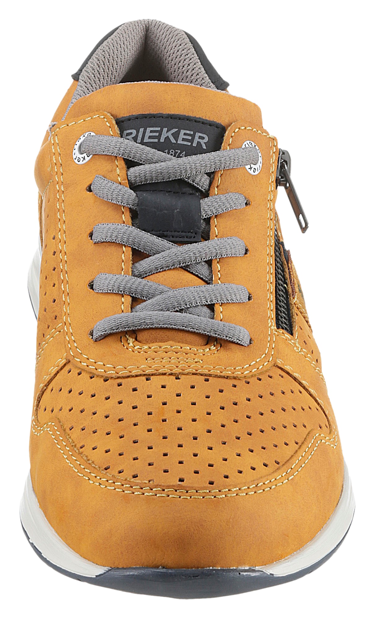 Rieker Sneaker, mit Perforation, Freizeitschuh, Halbschuh, Schnürschuh