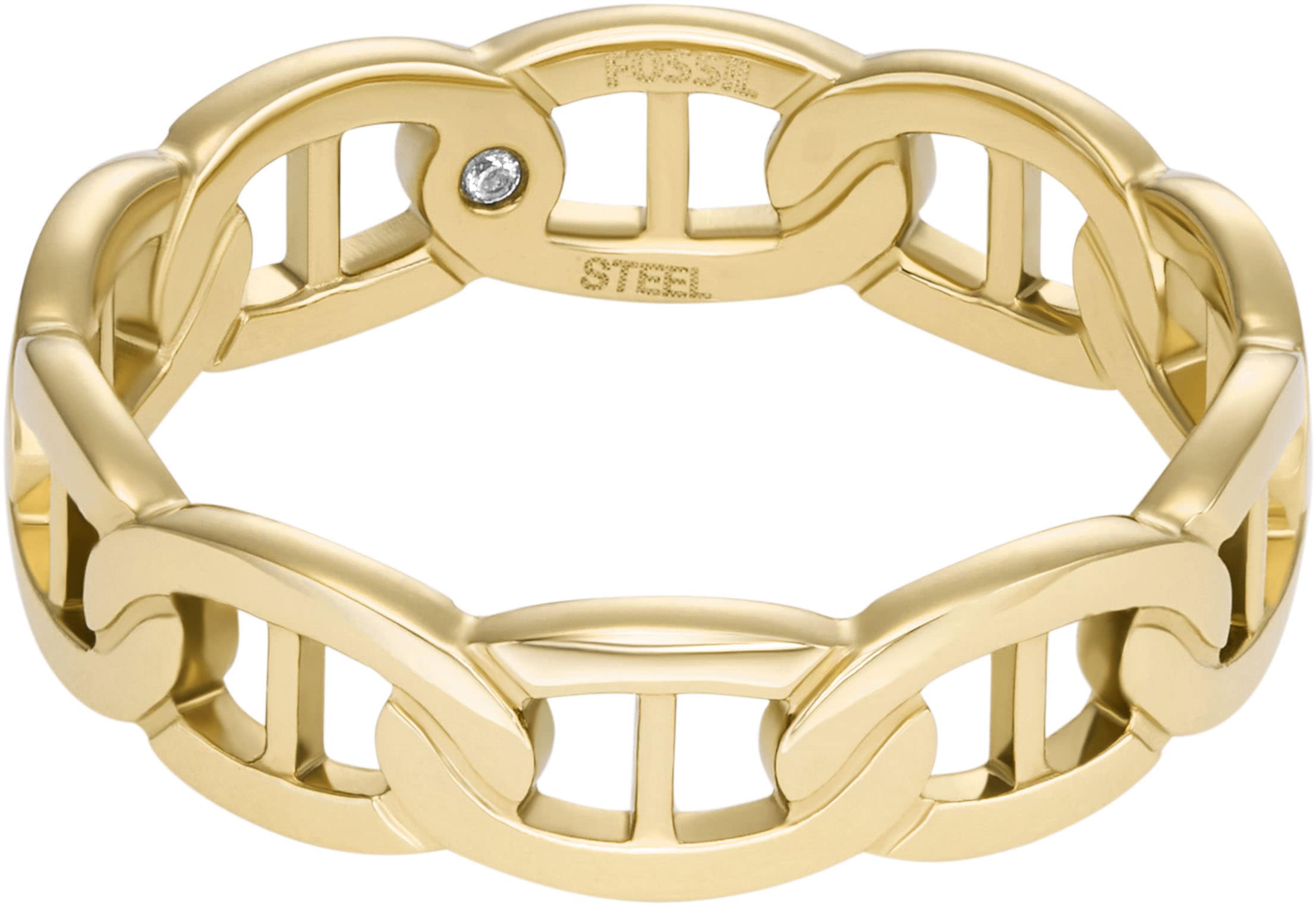 Fossil Fingerring »Schmuck Geschenk Edelstahl Ring Heritage D-Link, JF04782710«