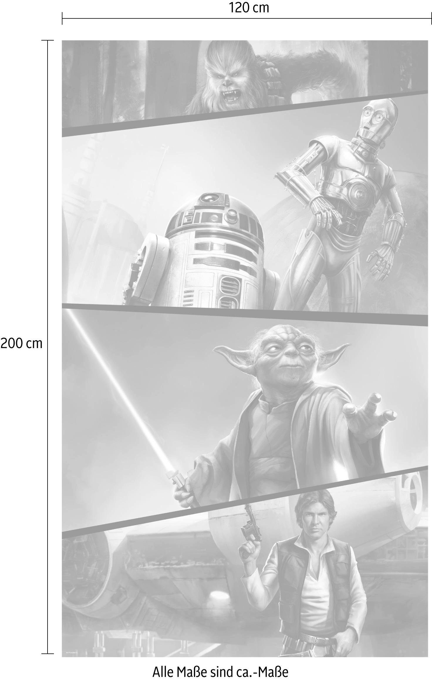 Komar Vliestapete »Digitaldruck Vlies - Star Wars Moments Rebels - Größe 120 x 200 cm«, bedruckt, Kinderzimmer
