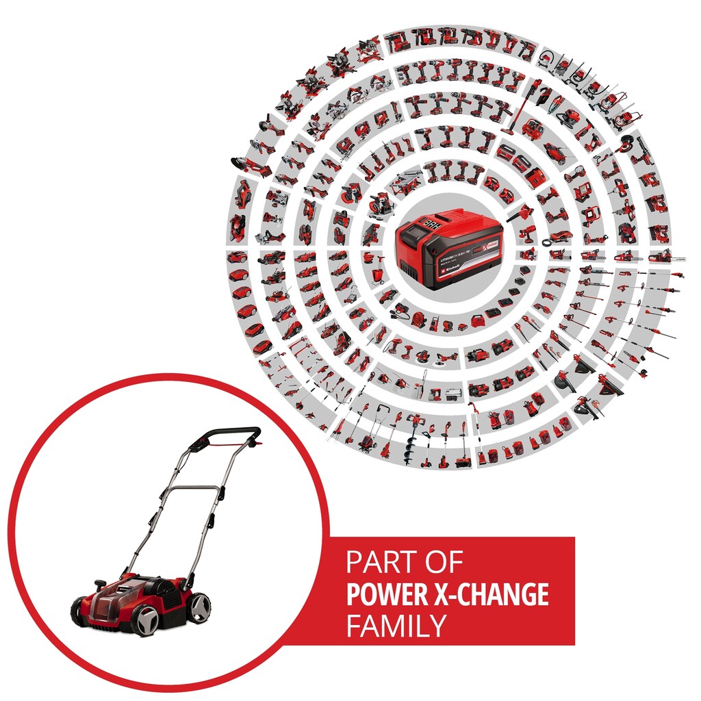 Einhell Akku-Vertikutierer / Lüfter »Power X-Change GE-SC 36/35 Li - Solo«