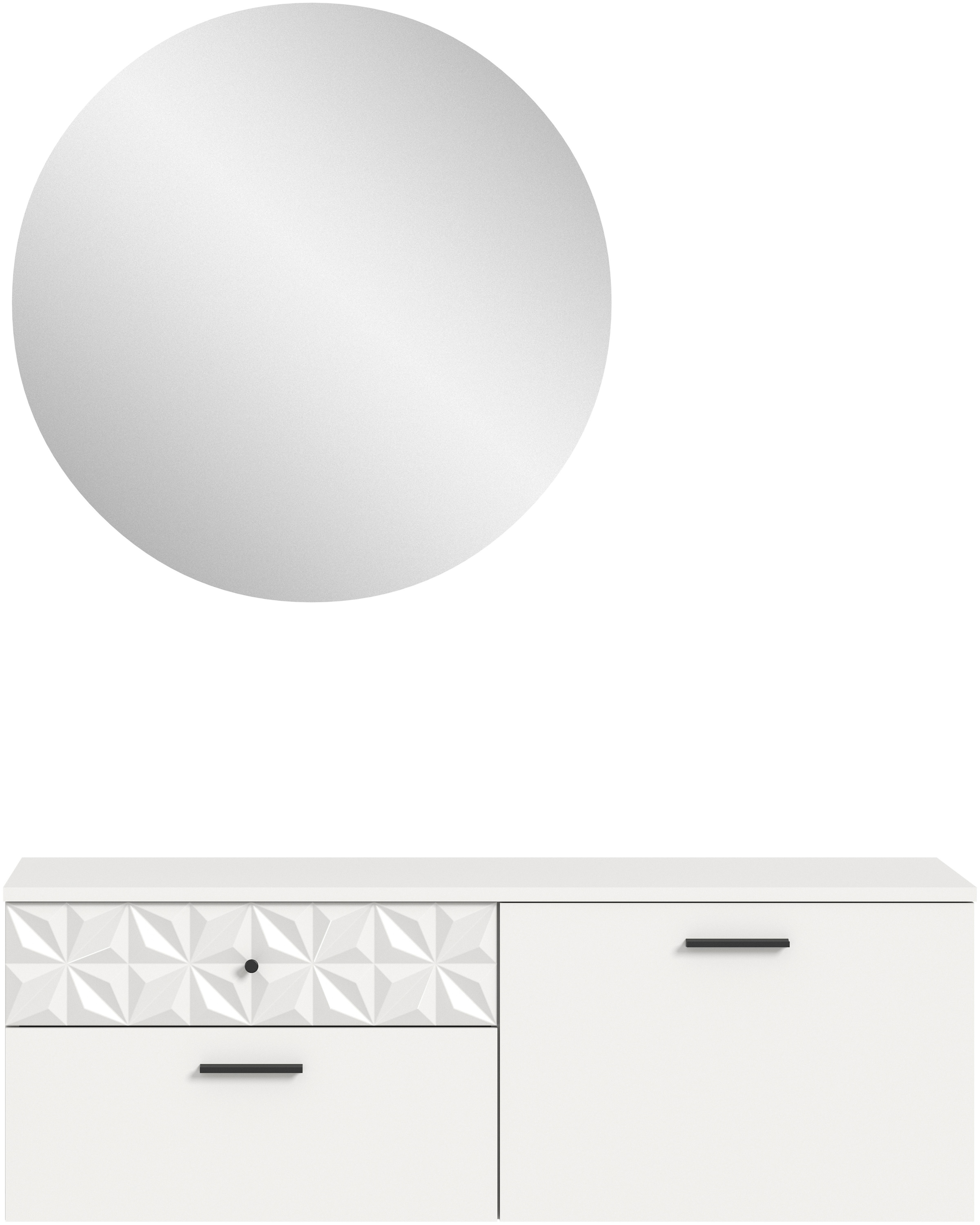 INOSIGN Garderoben-Set "VICENZA, 2-tlg., mit foraler Ornamentabsetzung in d günstig online kaufen